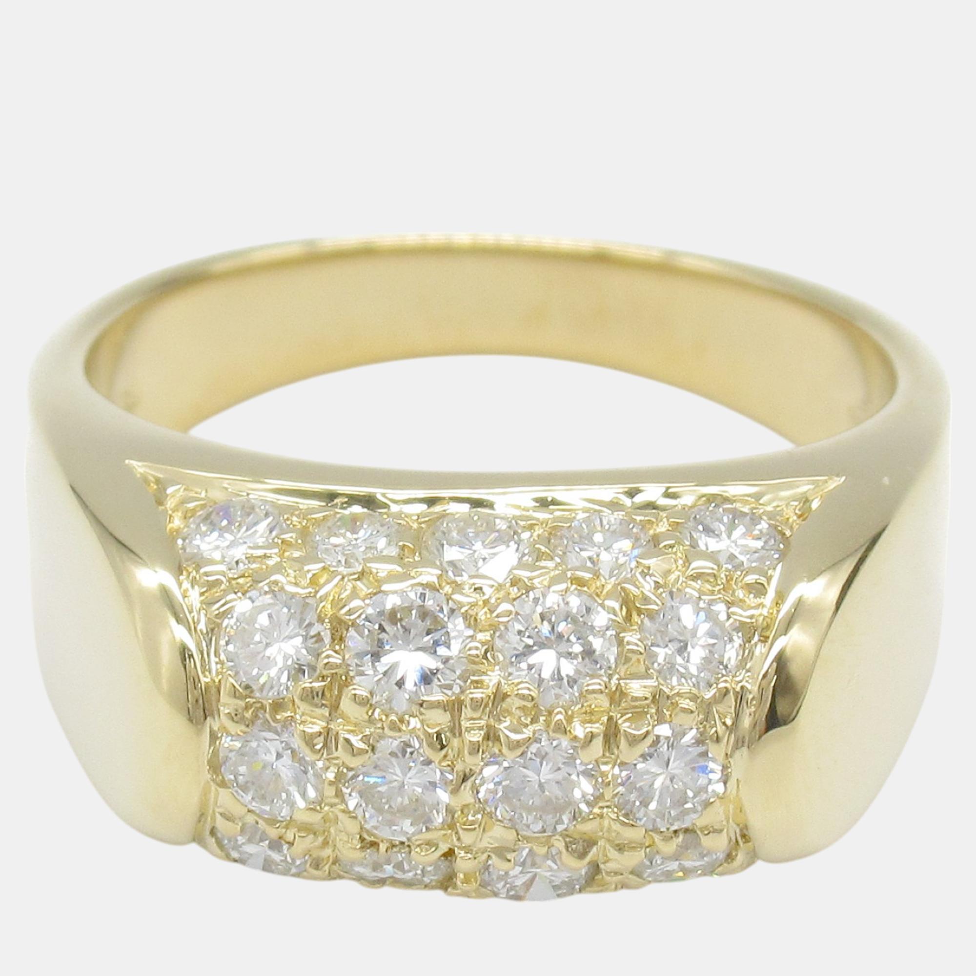 

Bvlgari 18k Yellow Gold Diamond Ring EU 53