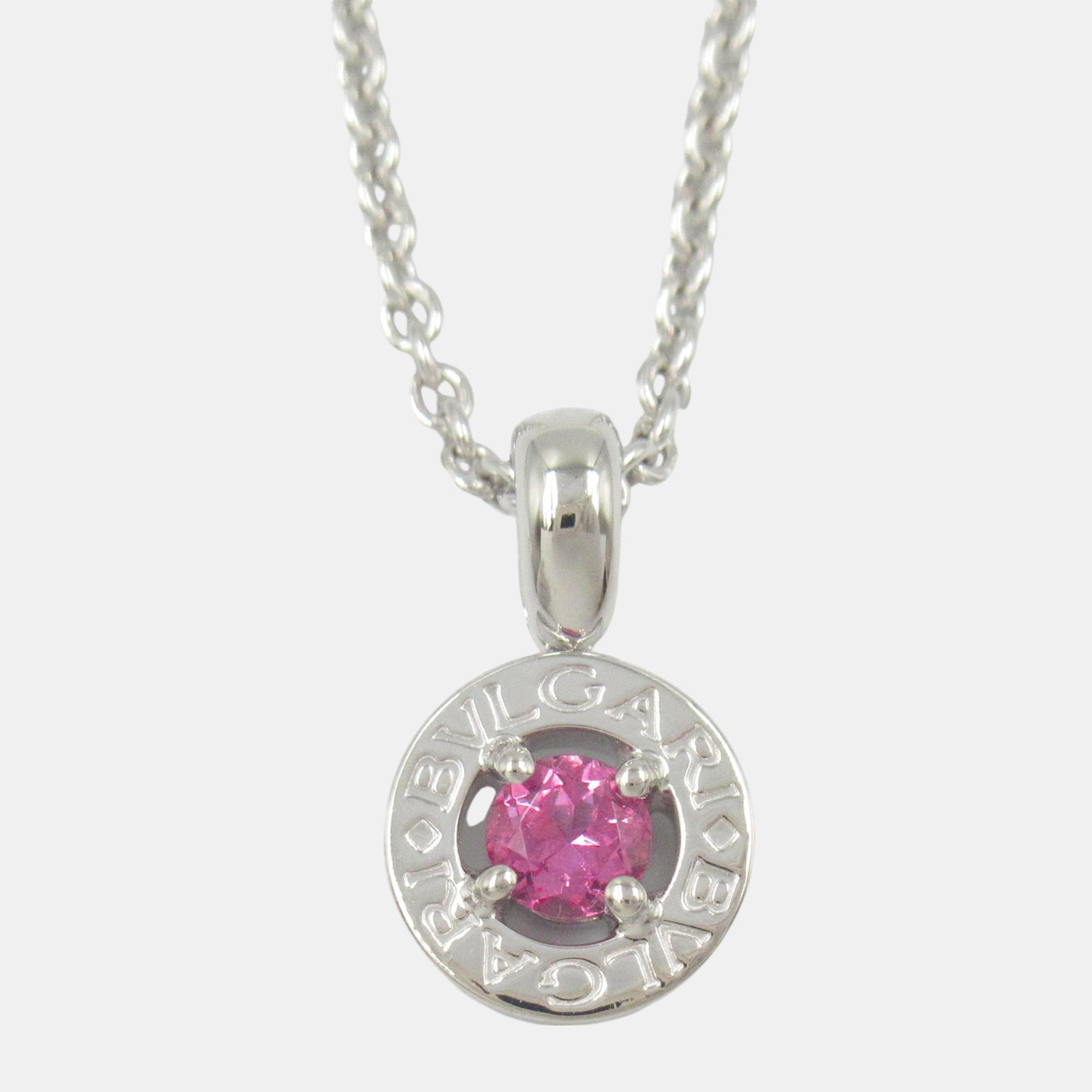 

Bvlgari Necklace 18k White Gold Pink Sapphire Pink Metal