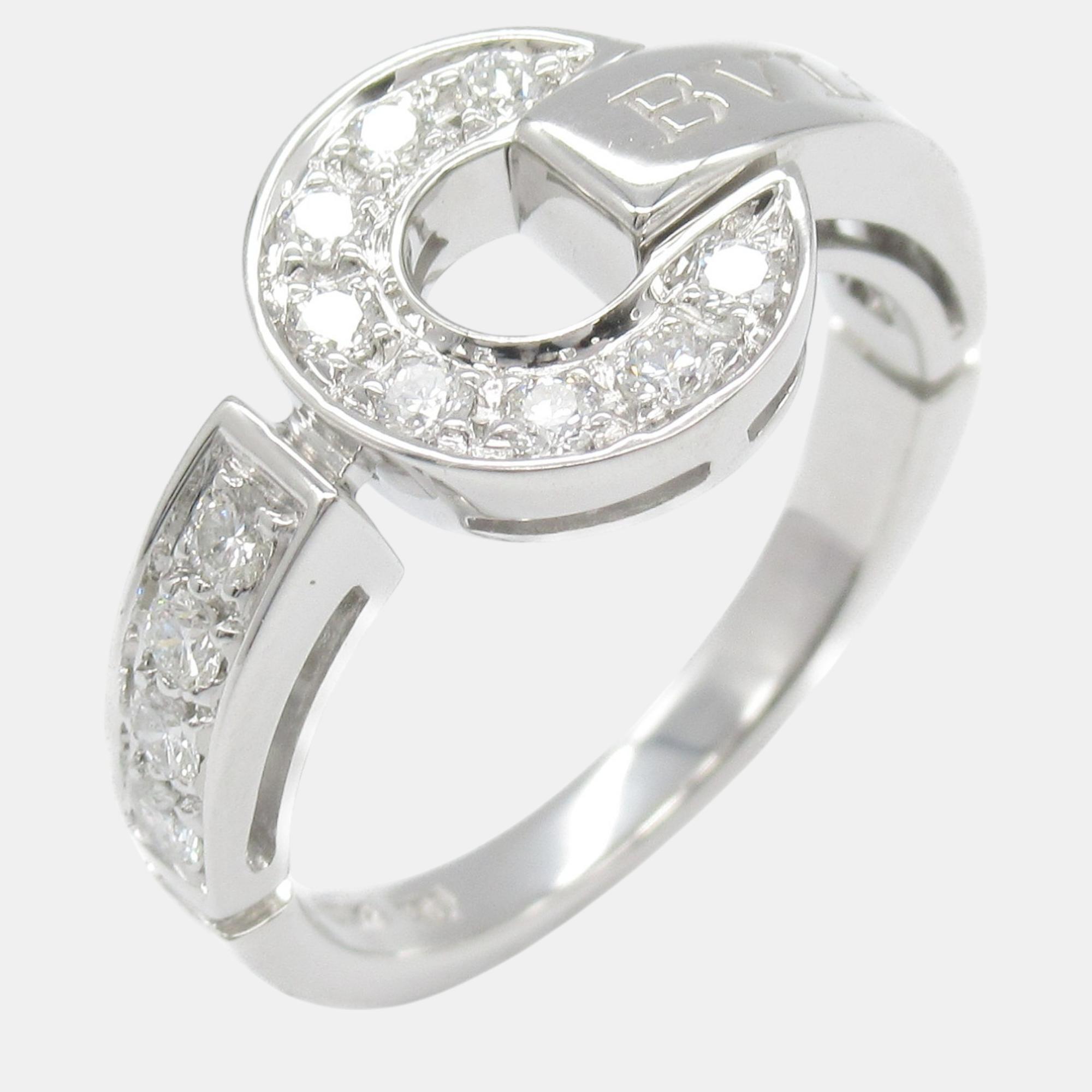 

Bvlgari 18k White Gold Bvlgari Bvlgari Diamond Ring EU 49