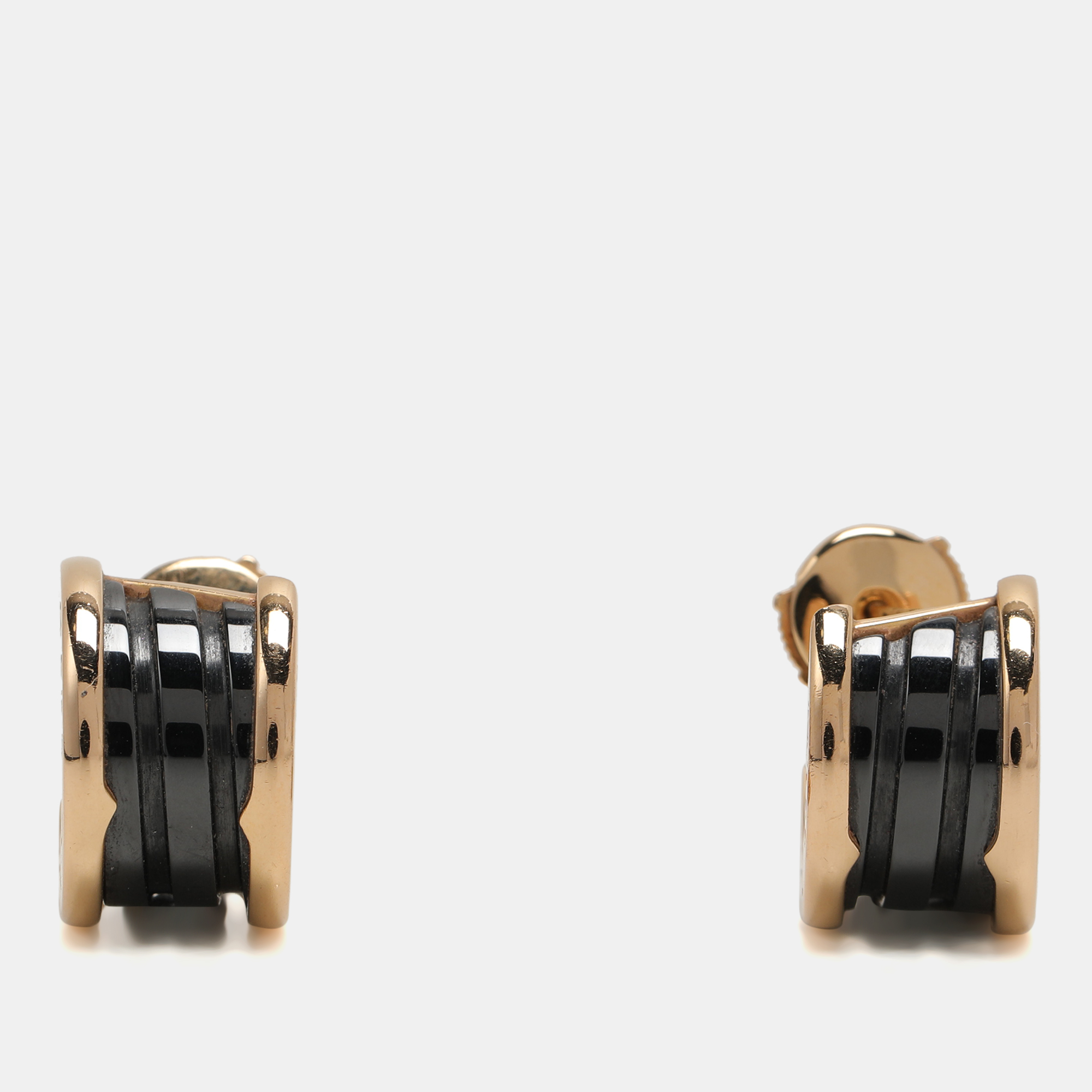 

Bvlgari 18kt Gold and Black Ceramic B.Zero1 Earrings