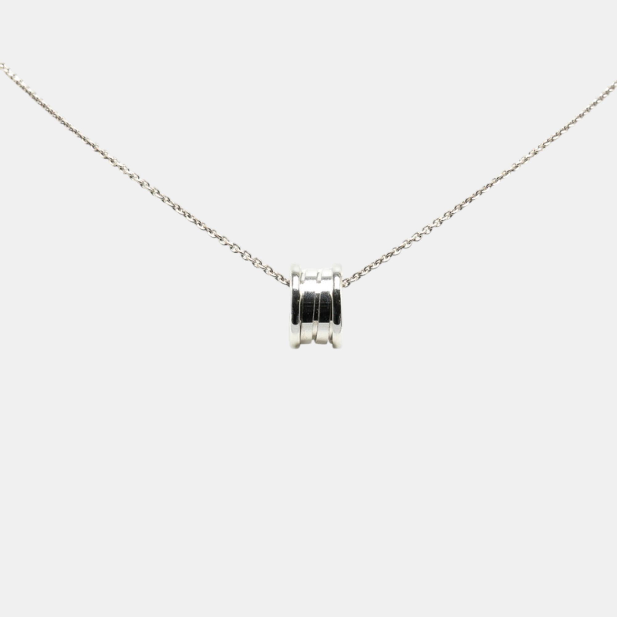 

Bvlgari 18K White Gold B.Zero1 Pendant Necklace