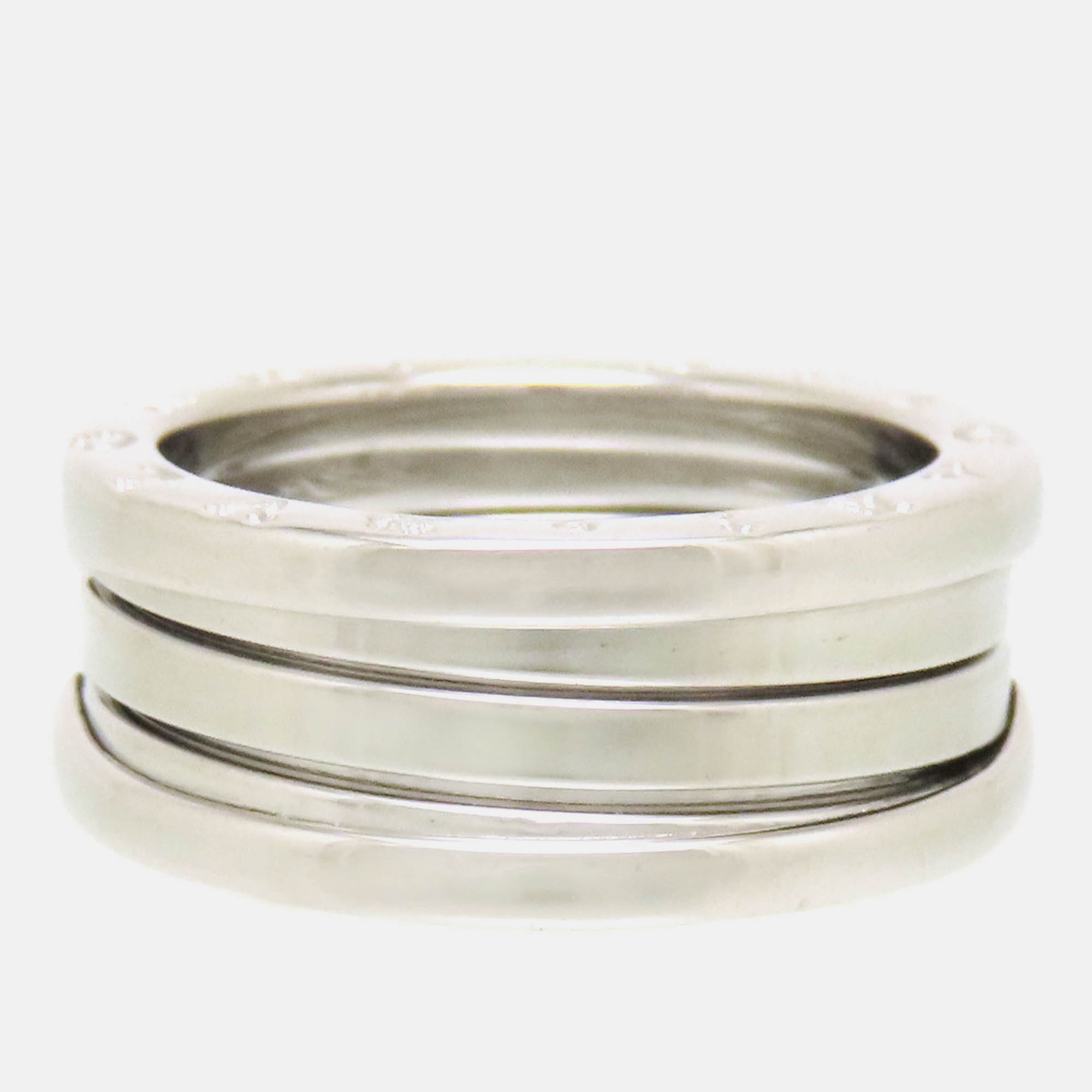 

Bvlgari 18K White Gold B.Zero1 Band Ring EU 55