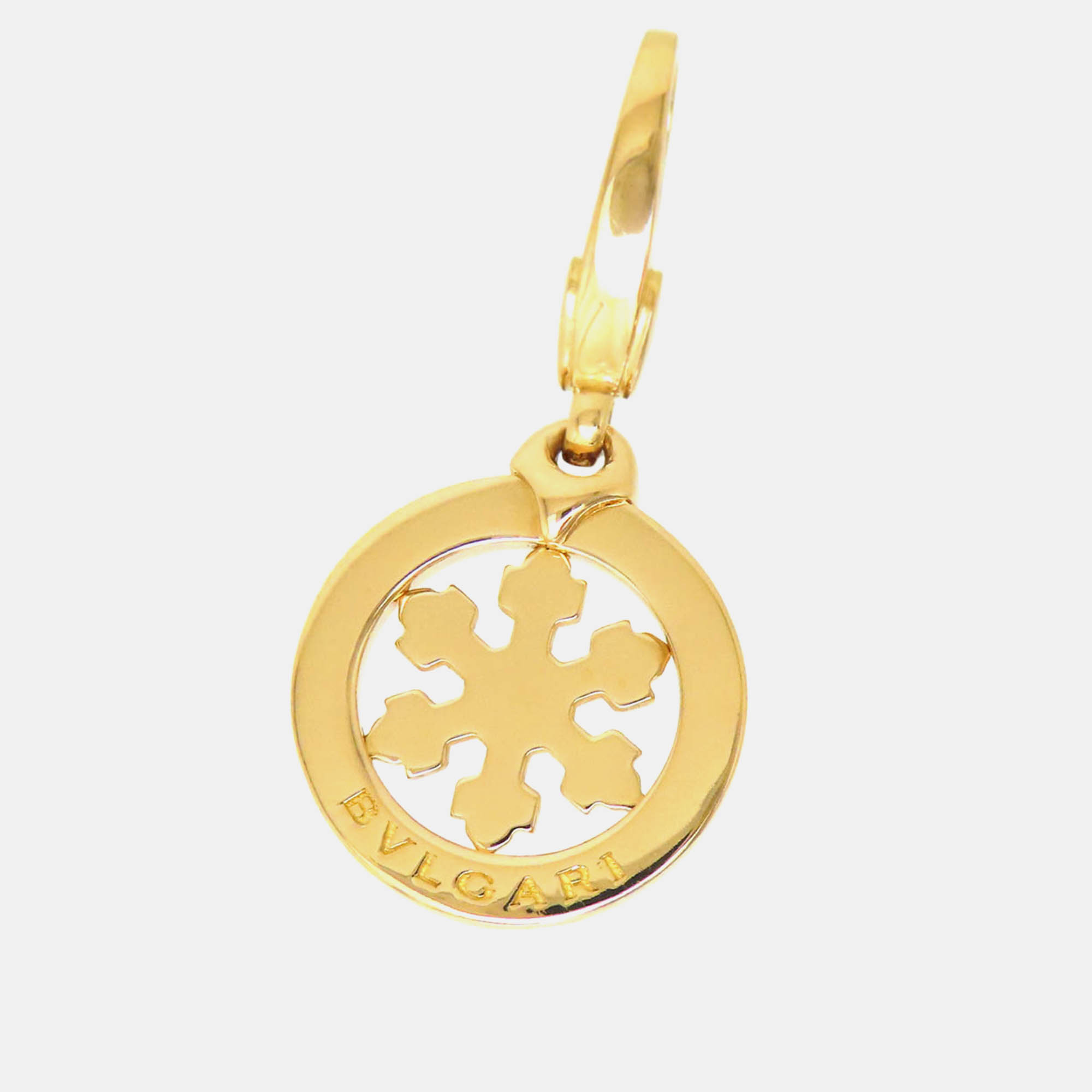 

Bvlgari 18K Yg Snowflake Charm Pendant Gold Metal