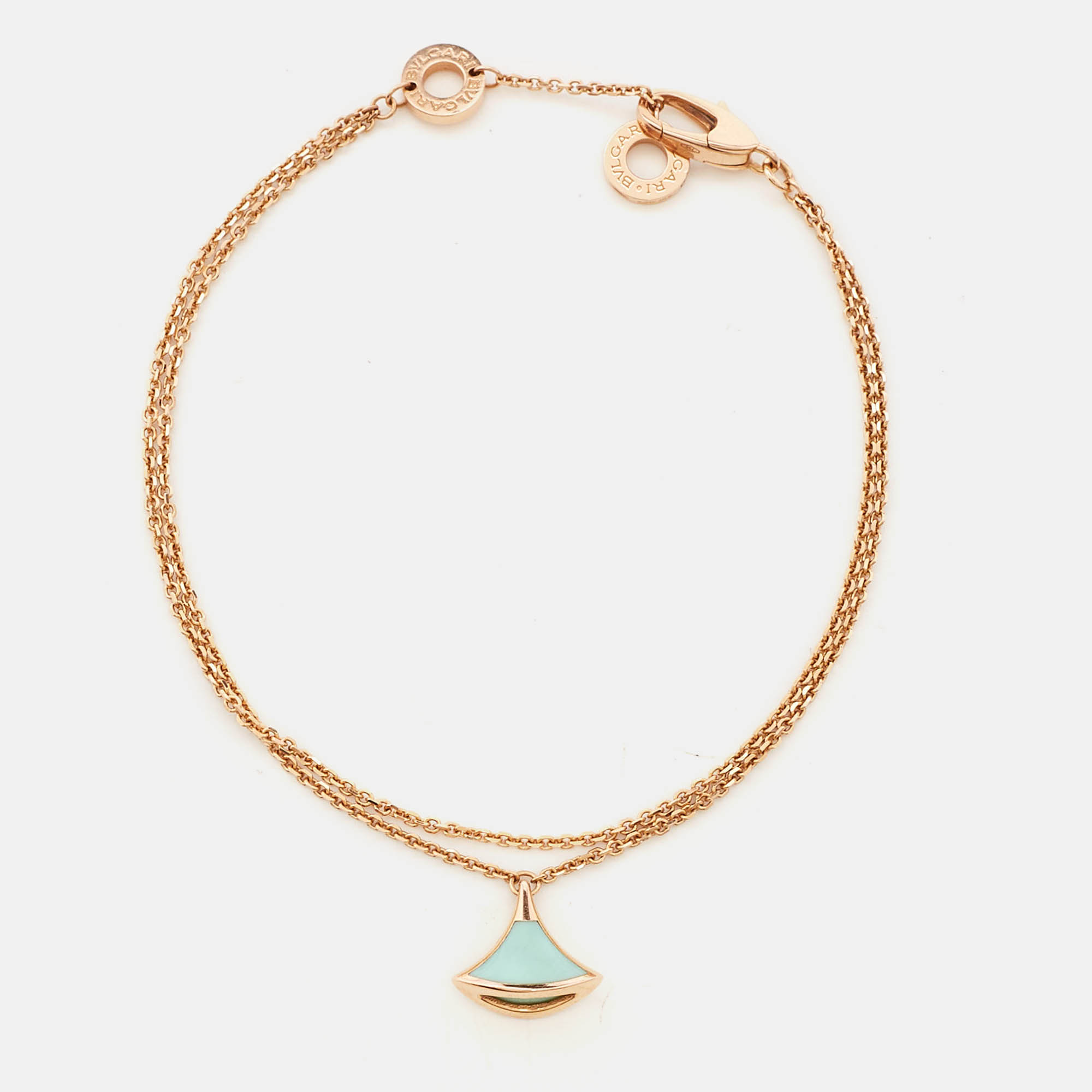 

Bvlgari Divas Dream Turquoise 18k Rose Gold Bracelet SM