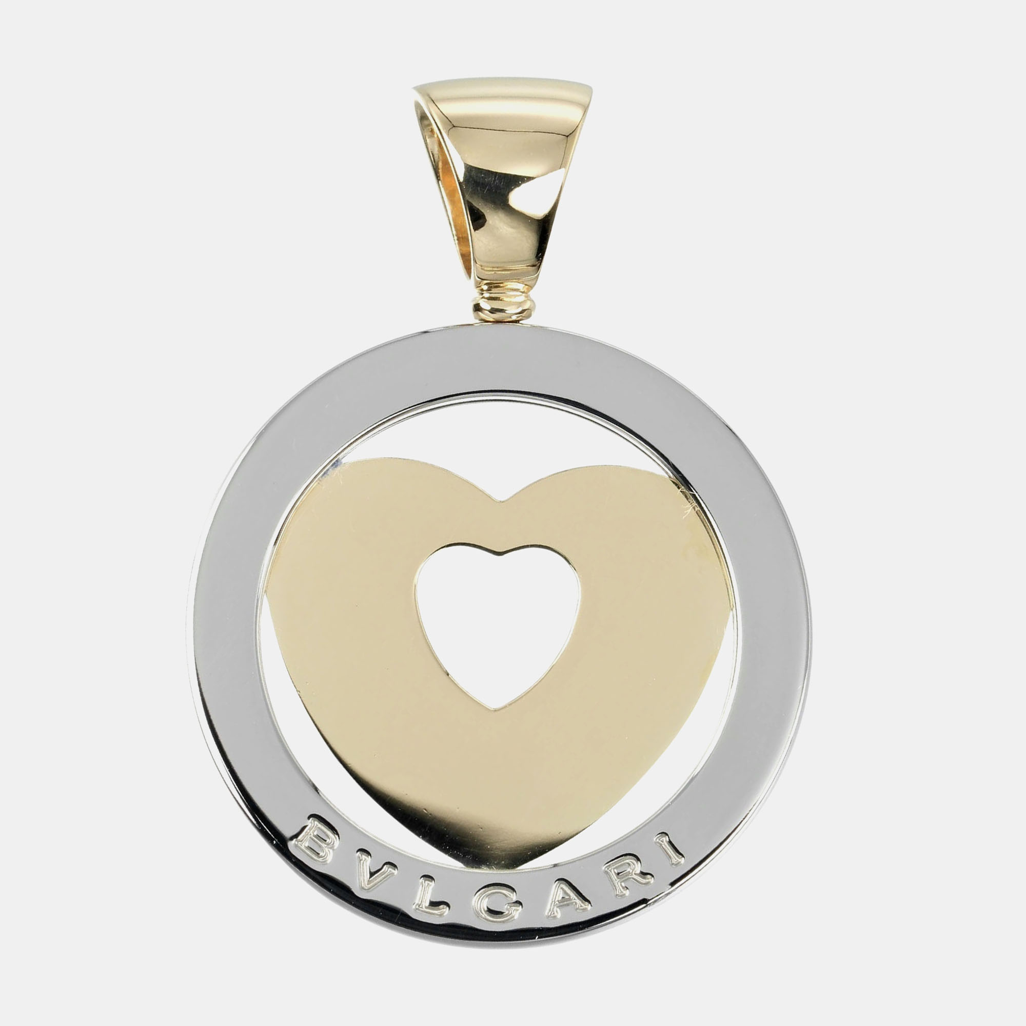 

Bvlgari 18K Yellow Gold and Stainless Steel Tondo Pendant Charm