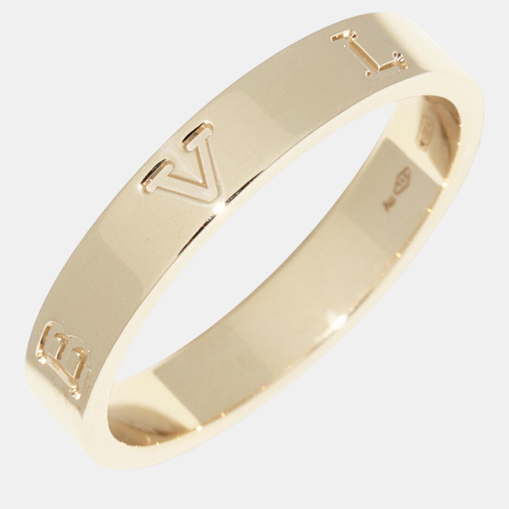 

Bvlgari 18K Yellow Gold B.Zero1 Band Ring EU 58