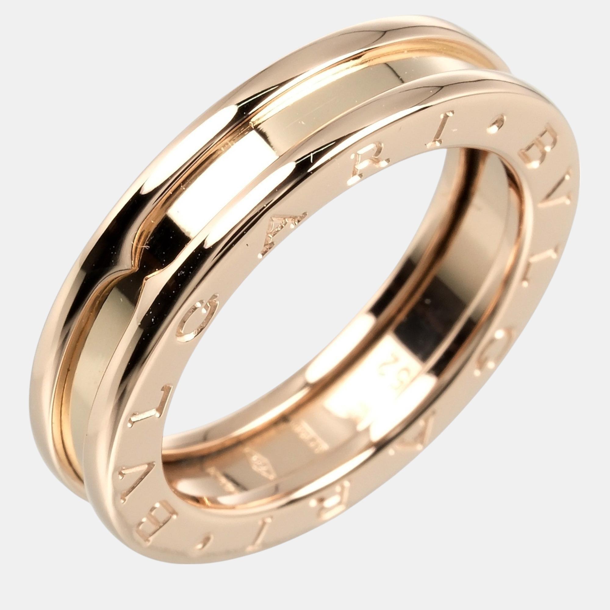 

Bvlgari 18K Rose Gold B.Zero1 Band Ring EU 52