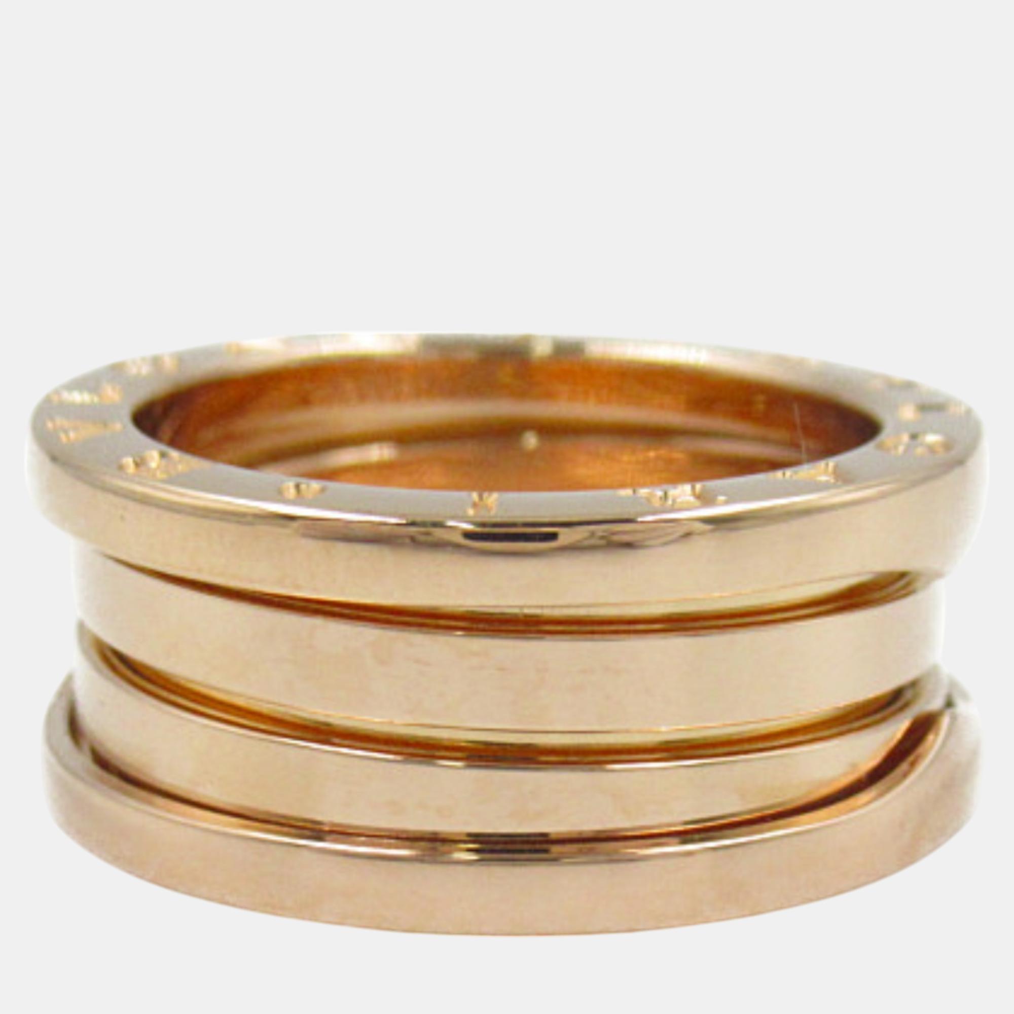 

Bvlgari 18K Rose Gold B.Zero1 Band Ring EU 53