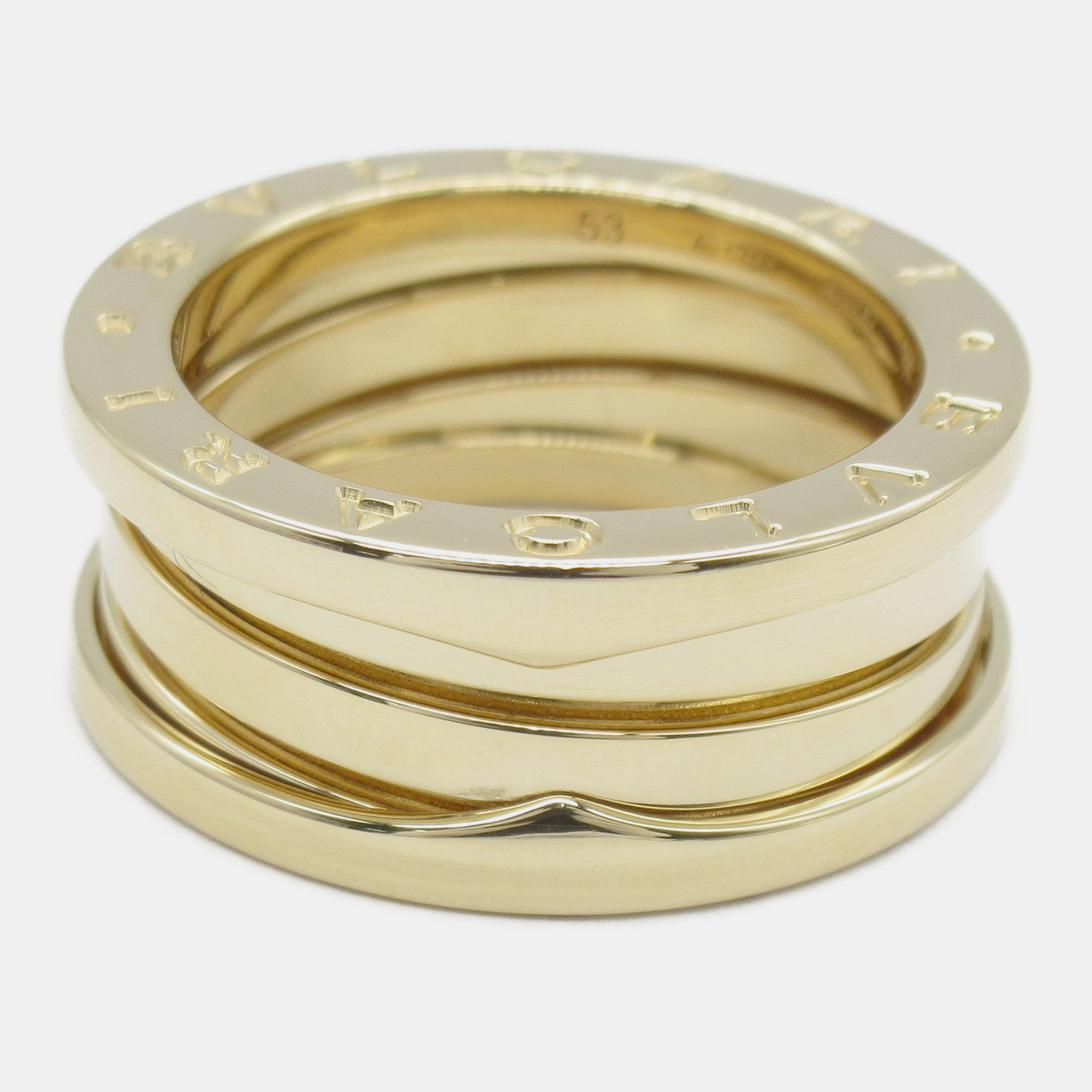 

Bvlgari 18K Yellow Gold B.Zero1 3-Band Ring EU 53