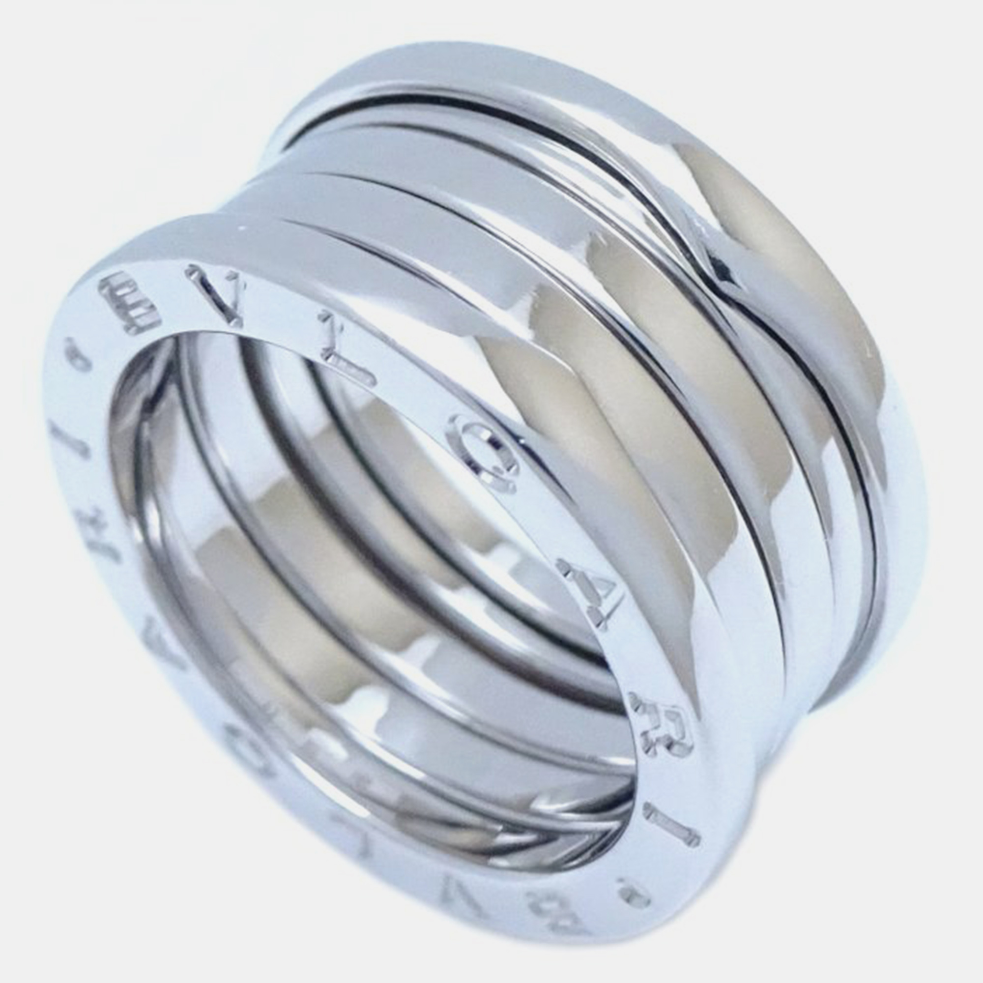 

Bvlgari 18K White Gold B.Zero1 Band Ring EU 53