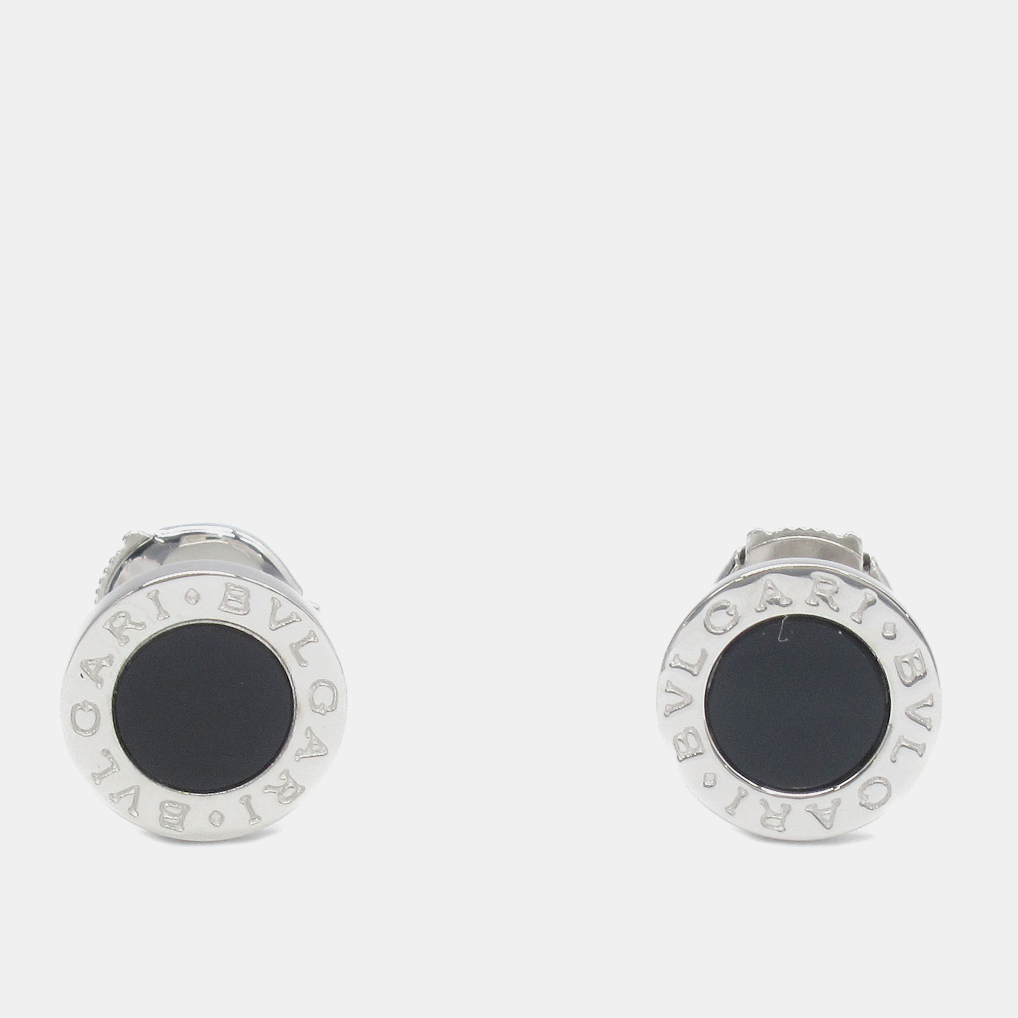 

Bvlgari 18K White Gold, Onyx Bvlgari Bvlgari Stud Earrings