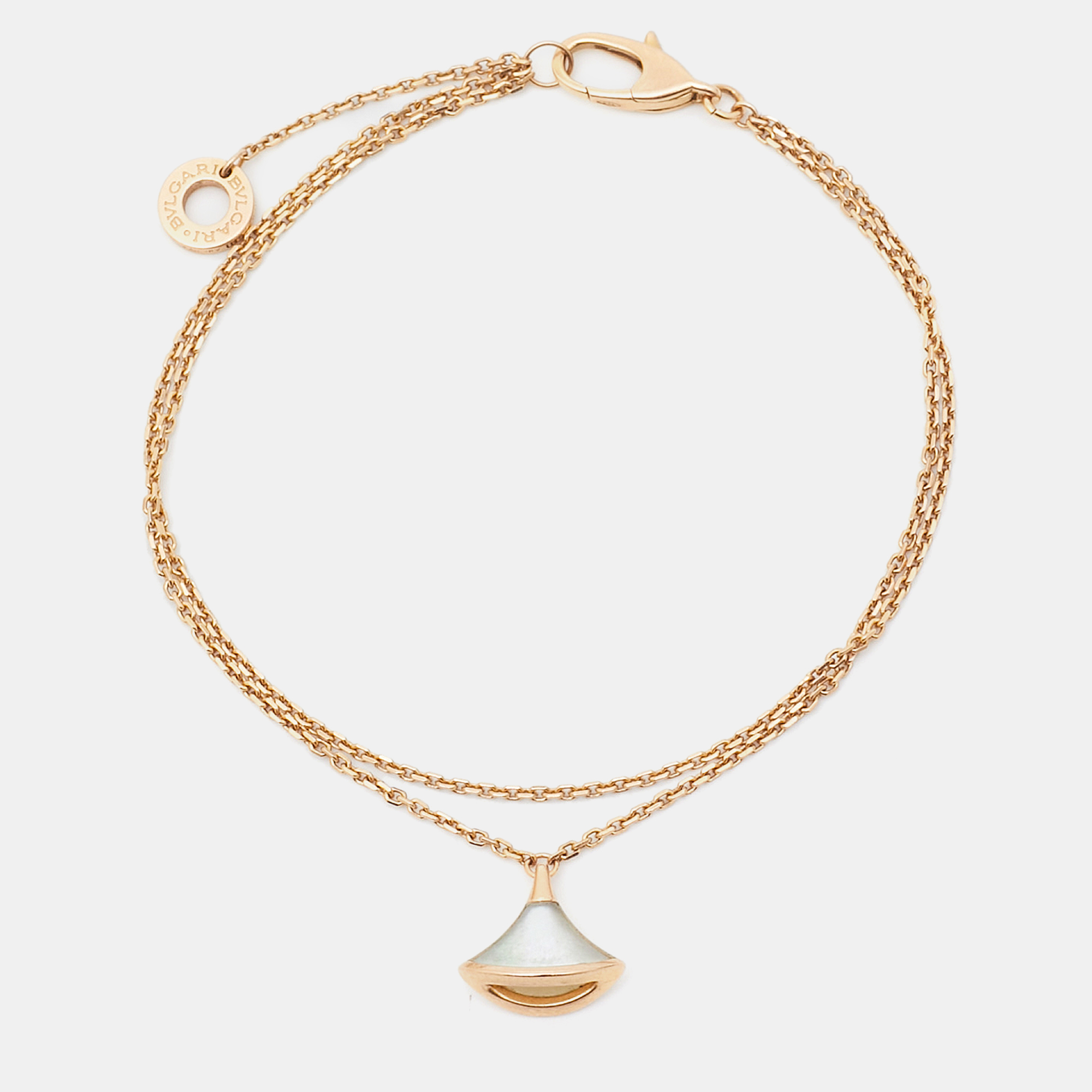 

Bvlgari Divas' Dream Mother of Pearl 18k Rose Gold Bracelet SM