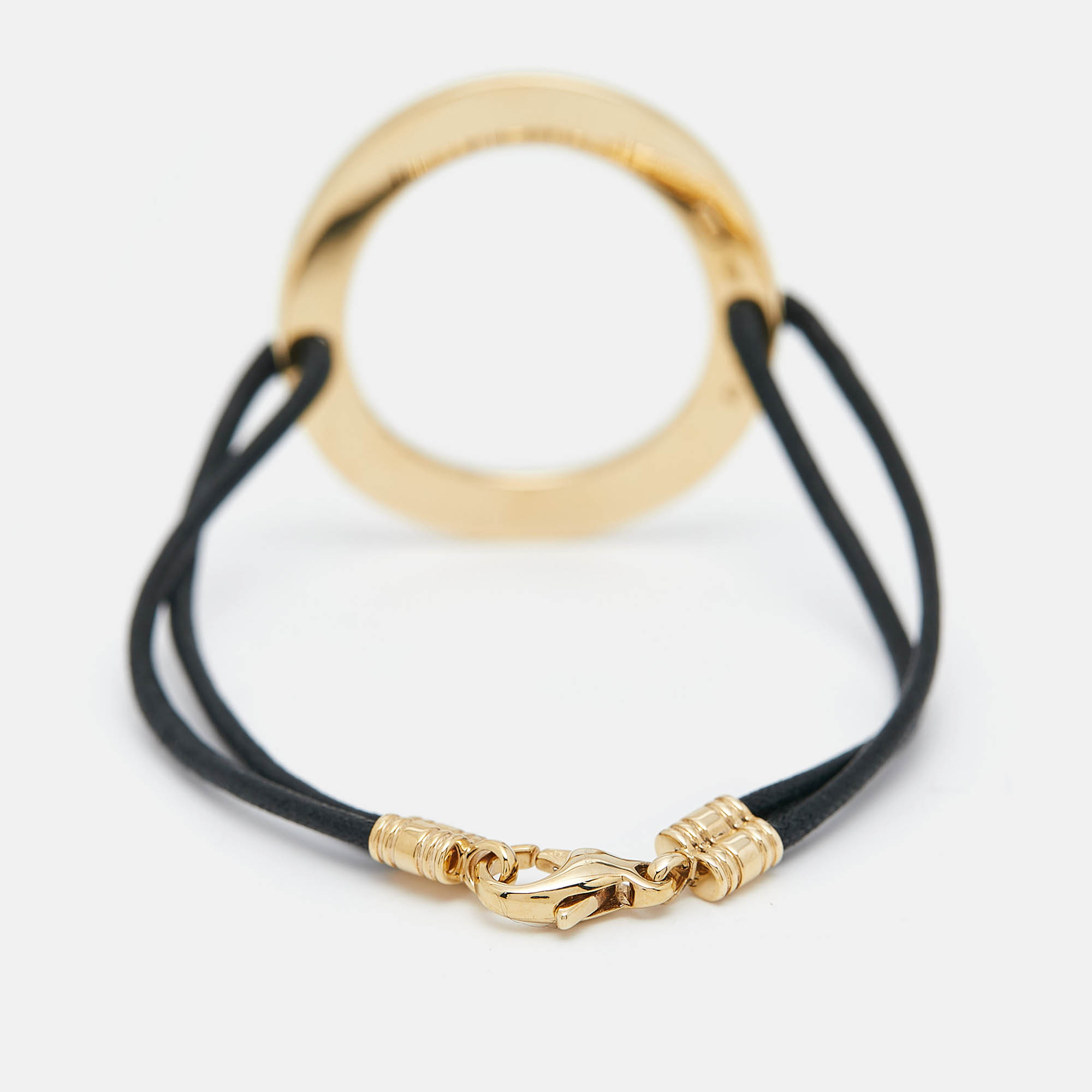 Bvlgari Bvlgari Circle 18k Yellow Gold Cord Bracelet 