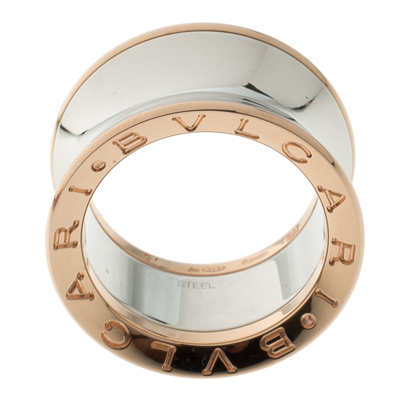 Bvlgari Anish Kapoor  Rose Gold and Steel Ring Size 51 Bvlgari | TLC