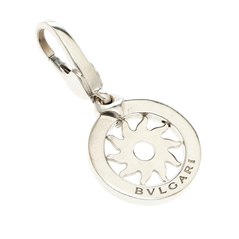 

Bvlgari Tondo Sun Sole 18k White Gold Charm Pendant