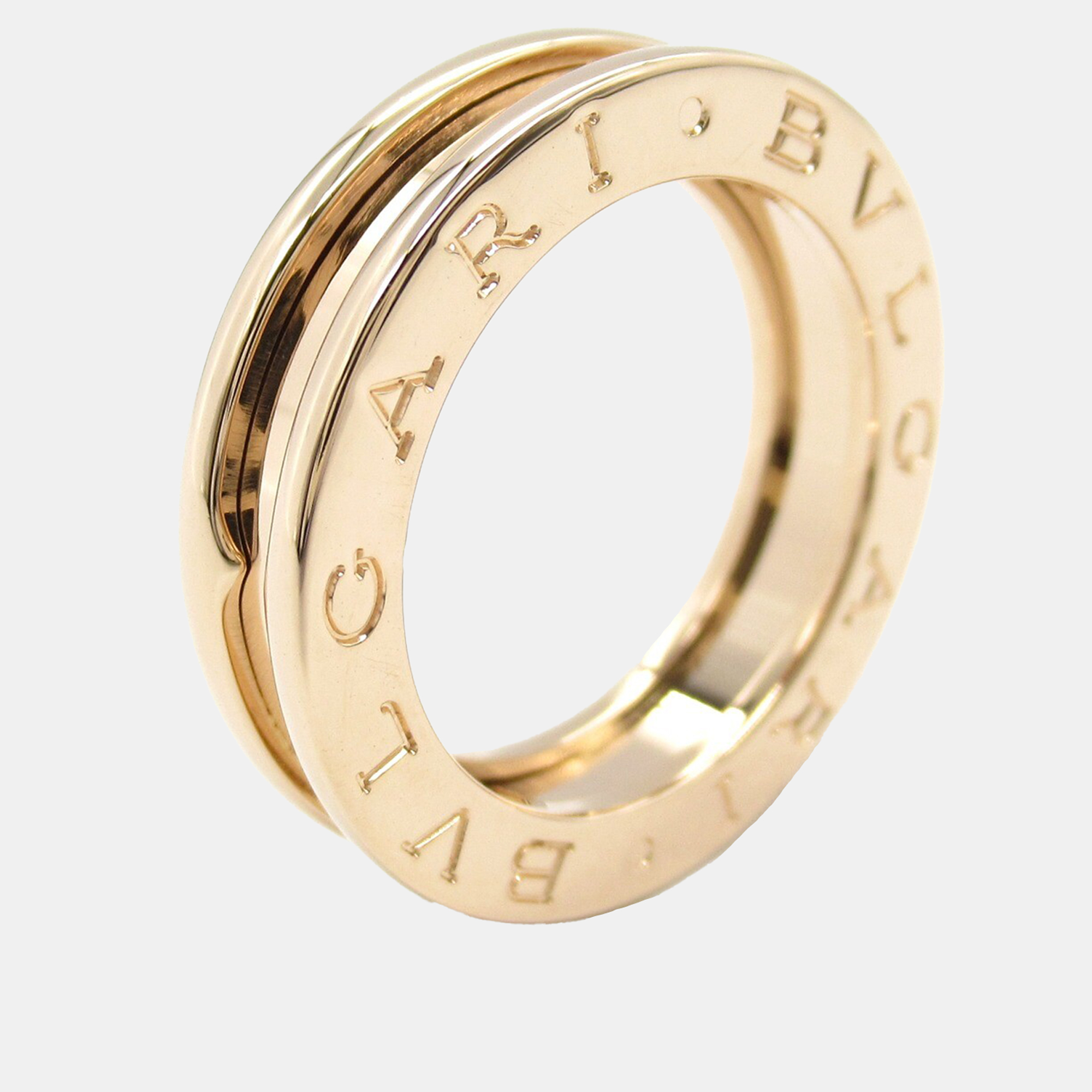 

Bvlgari 18K Rose Gold B.Zero1 Band Ring EU 48