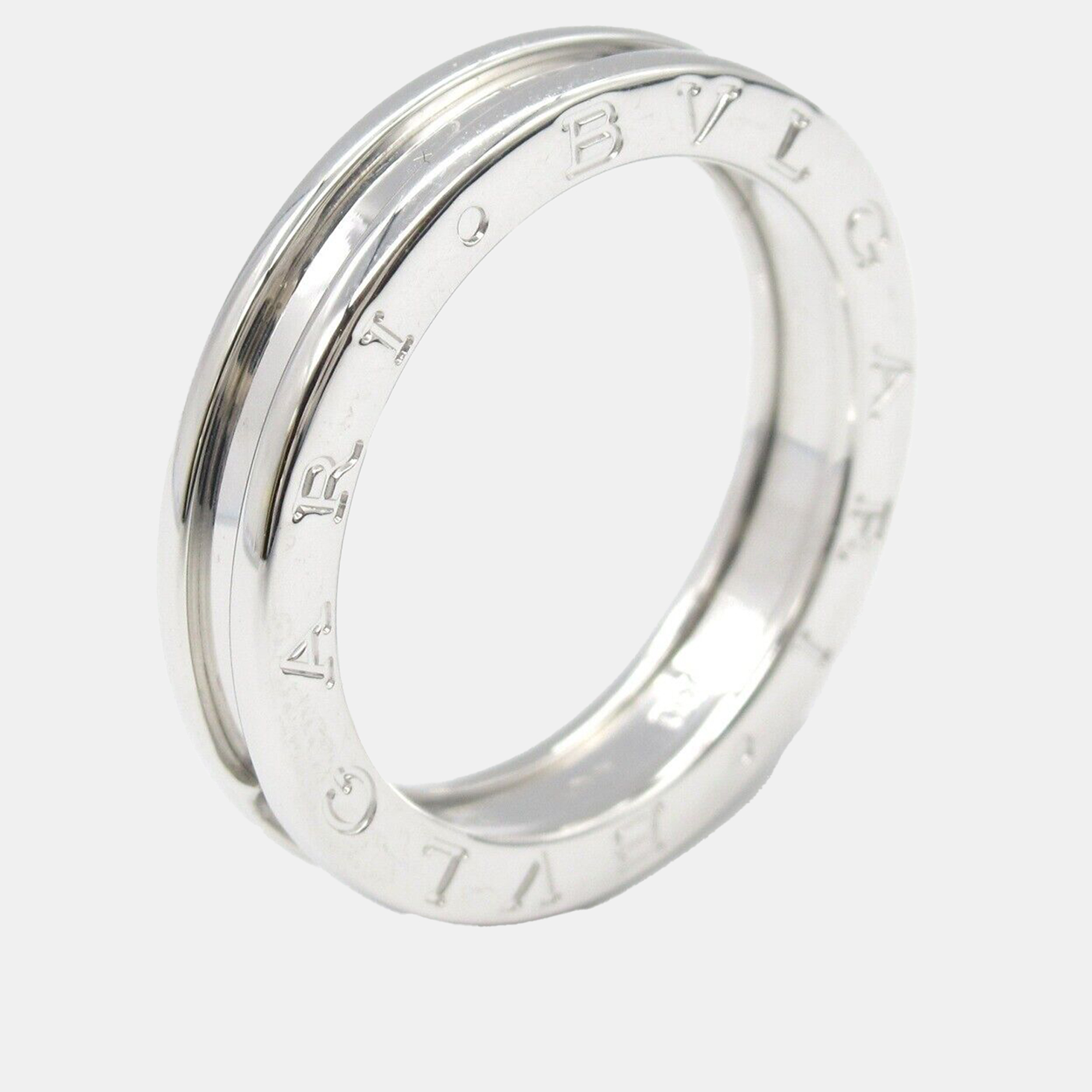 

Bvlgari 18K White Gold B.Zero1 Band Ring EU 60