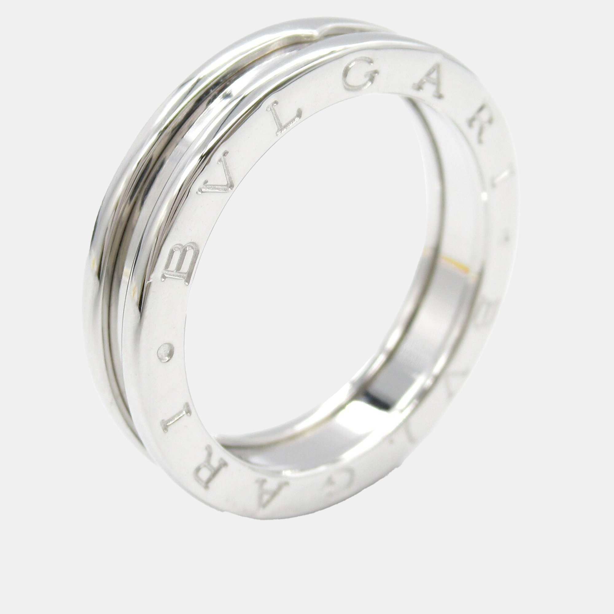 

Bvlgari 18K White Gold B.Zero1 Band Ring EU 58