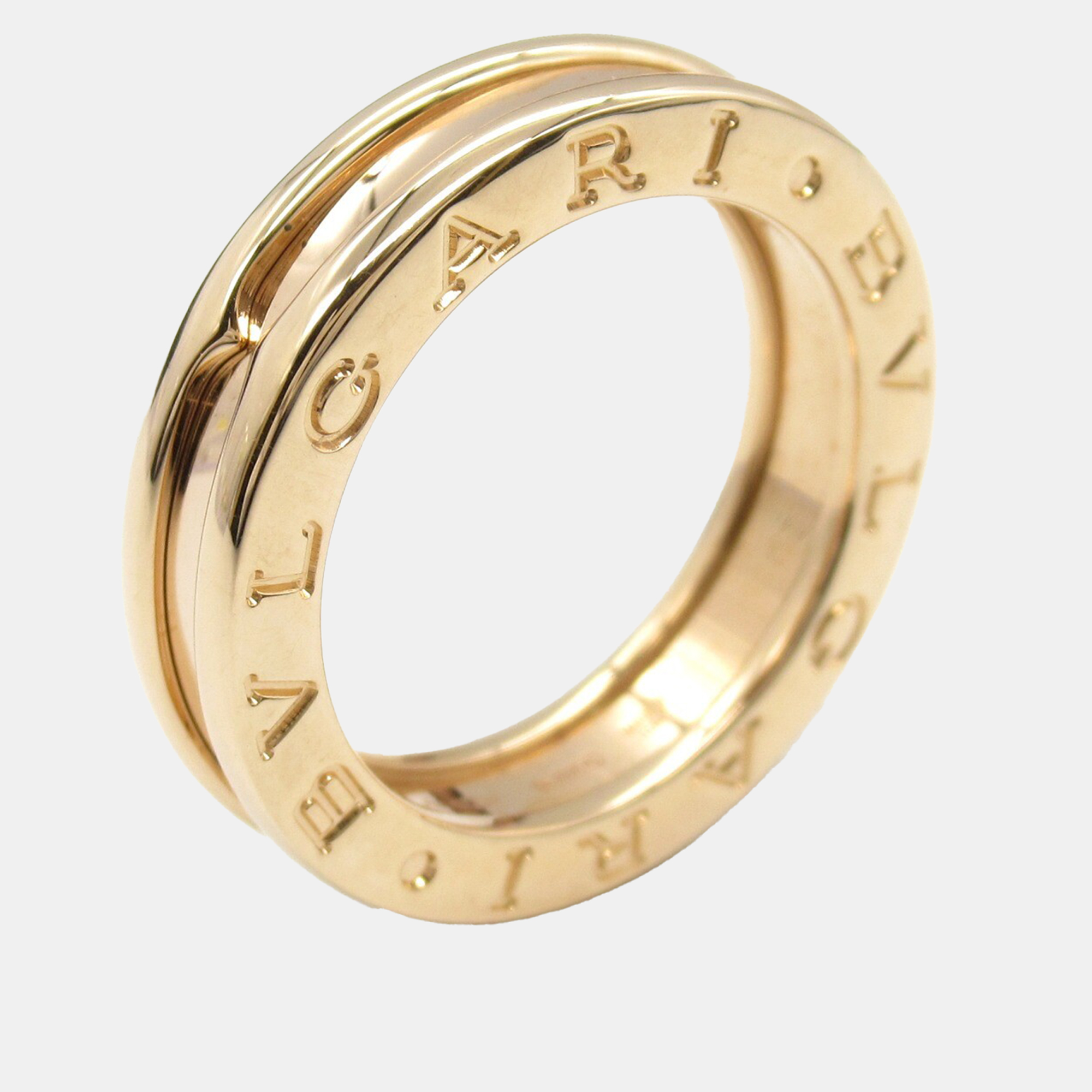 

Bvlgari 18K Rose Gold B.Zero1 Band Ring EU 49