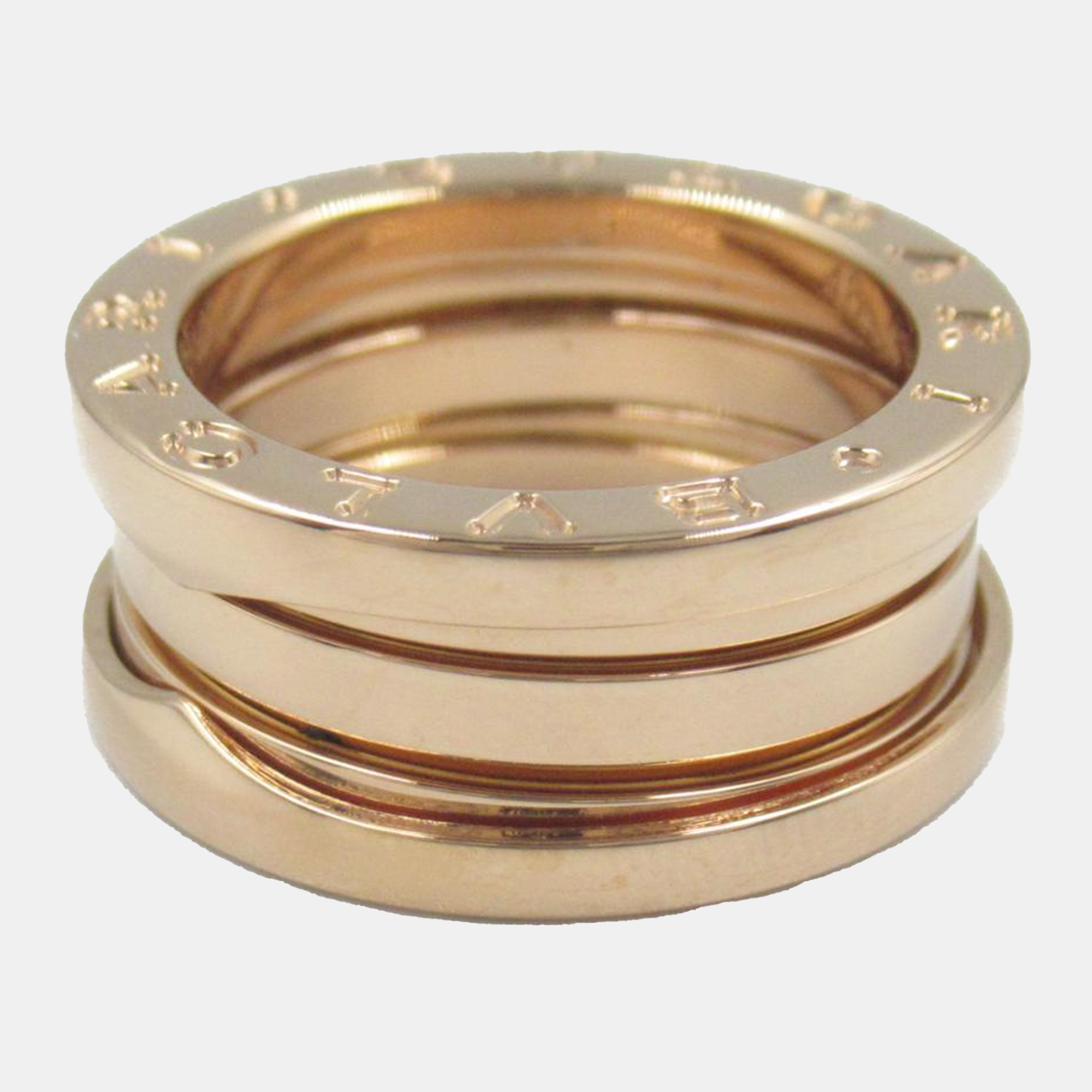 

Bvlgari 18K Rose Gold B.Zero1 Band Ring EU 48