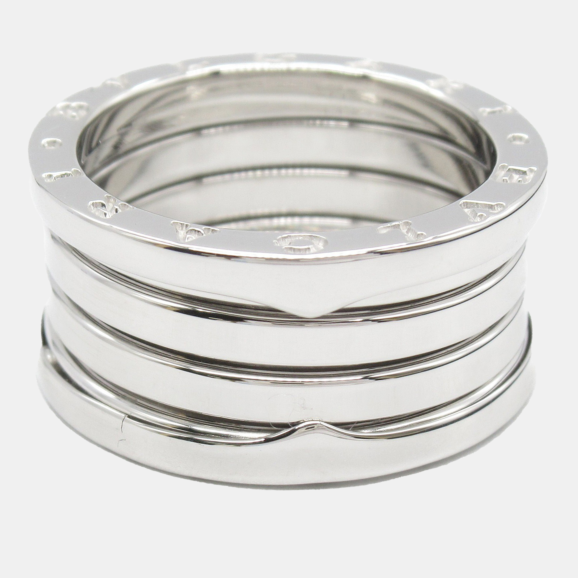 

Bvlgari 18K White Gold B.Zero1 Band Ring EU 55