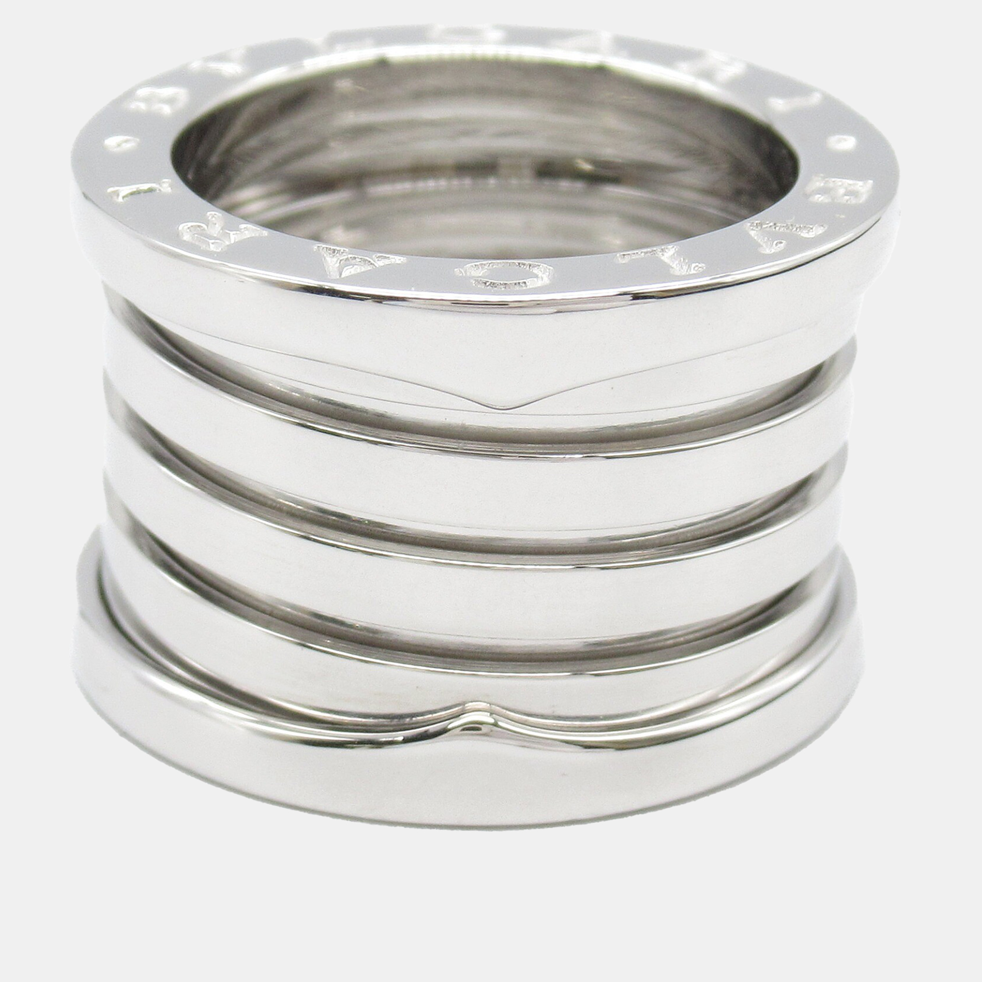 

Bvlgari 18K White Gold B.Zero1 Band Ring EU 50