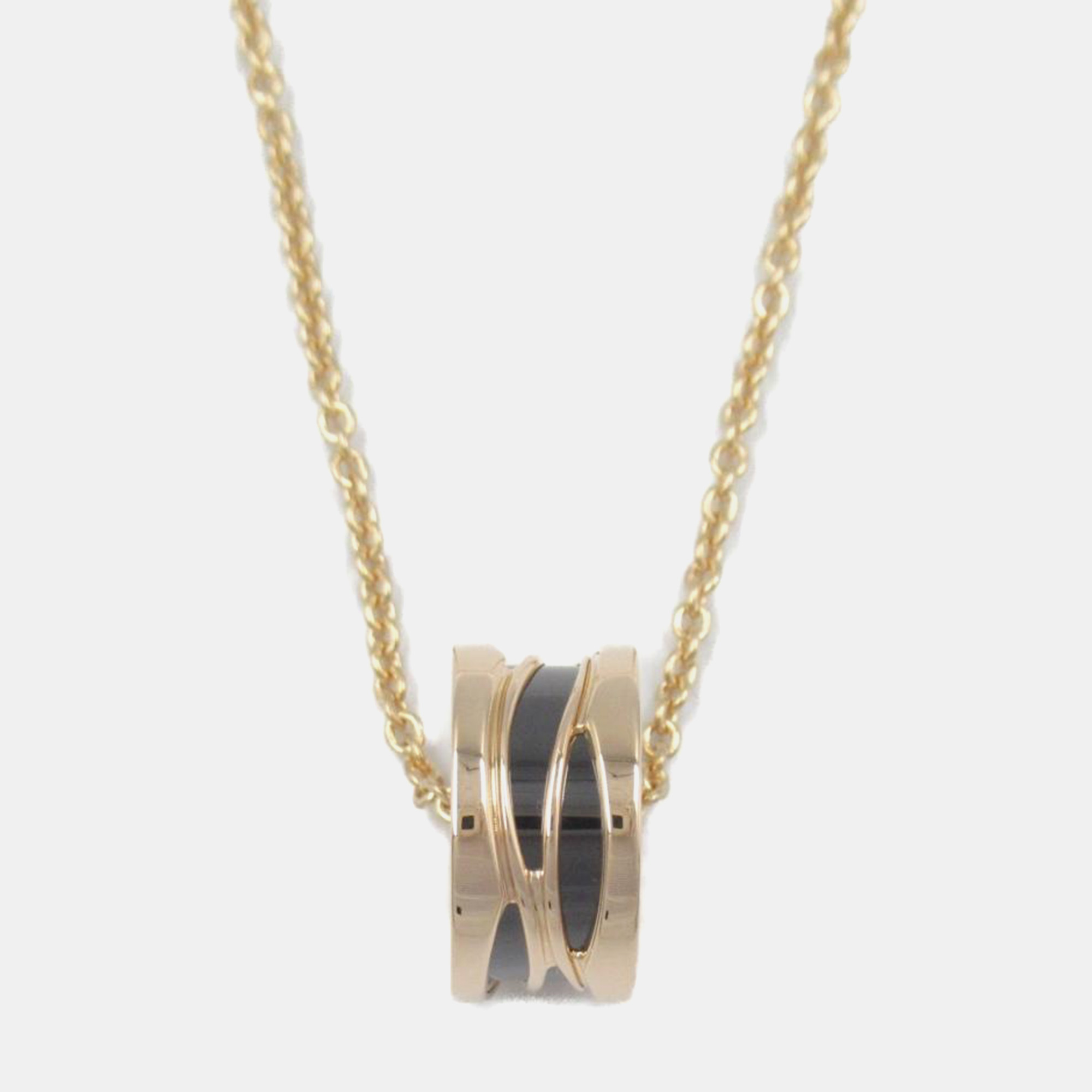 

Bvlgari 18k Rose Gold B.Zero1 Ceramic Pendant Necklace