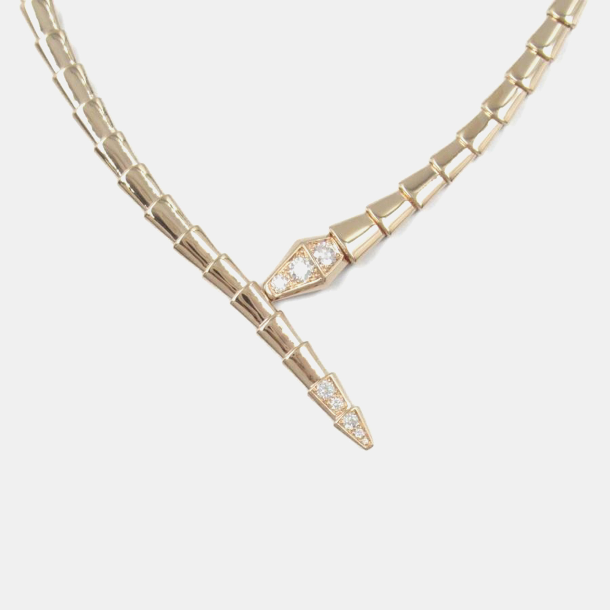

Bvlgari 18K Rose Gold Diamond Serpenti Viper Necklace