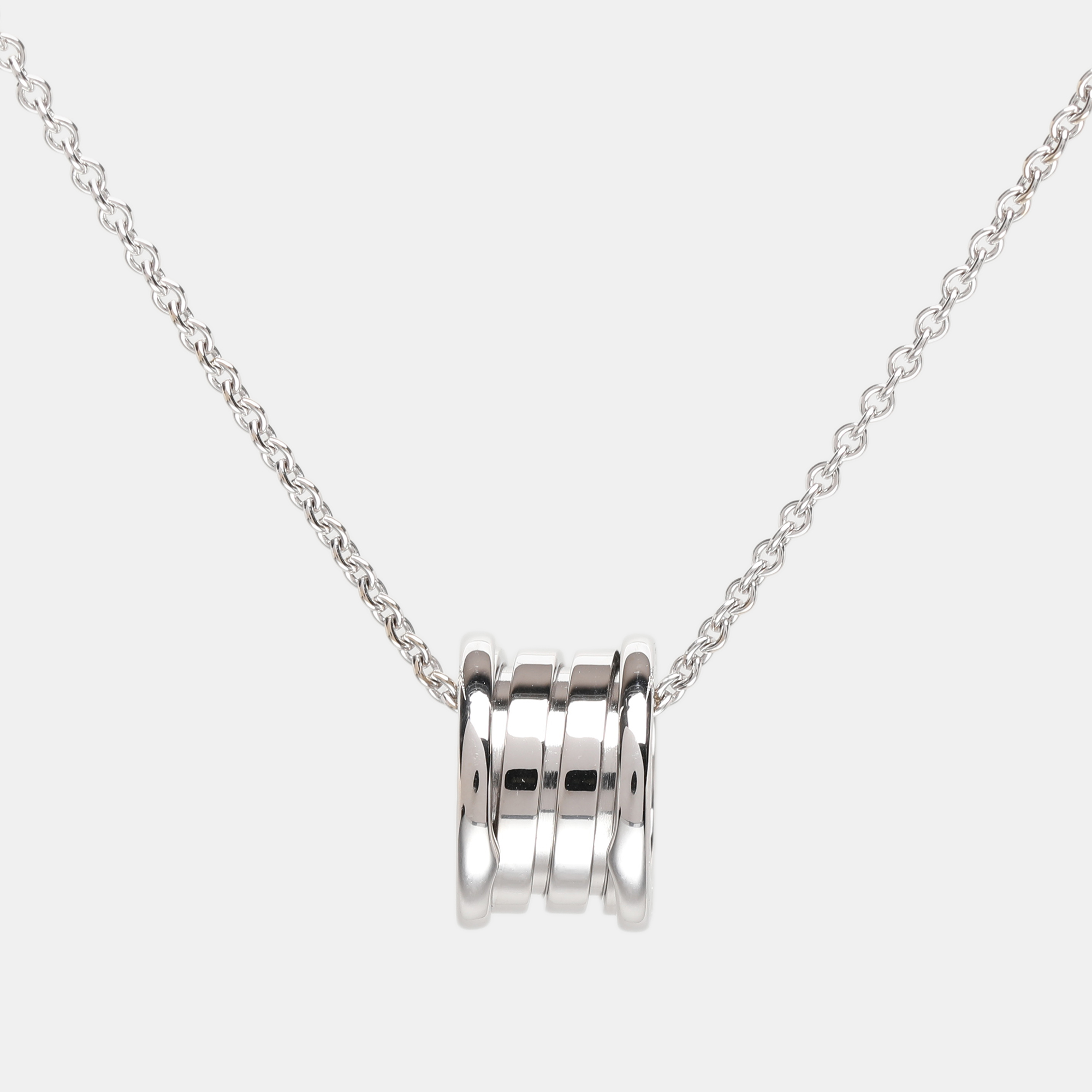 

Bvlgari B.Zero1 18k White Gold Pendant Necklace, Silver