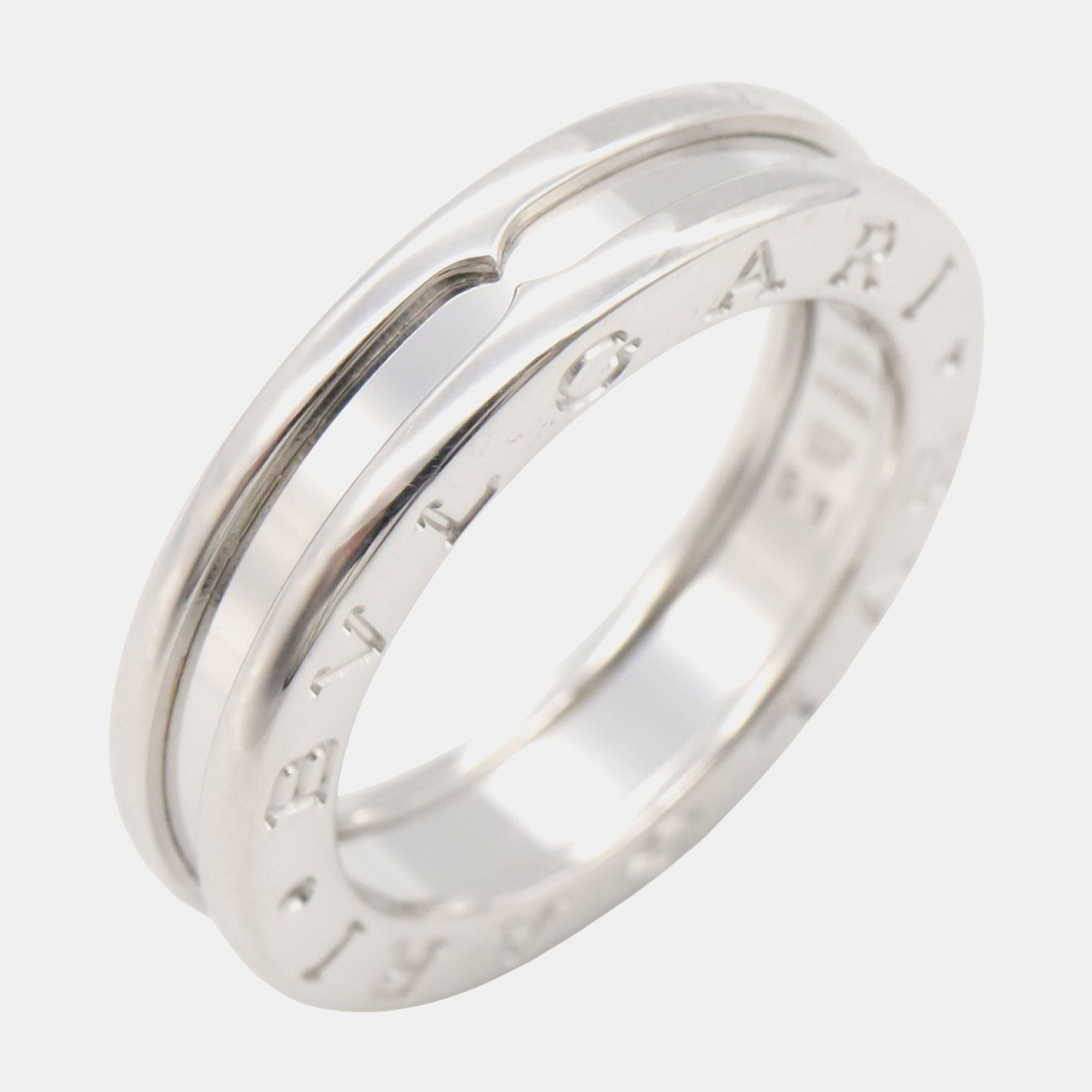 

Bvlgari 18K White Gold B.Zero1 Band Ring EU 51