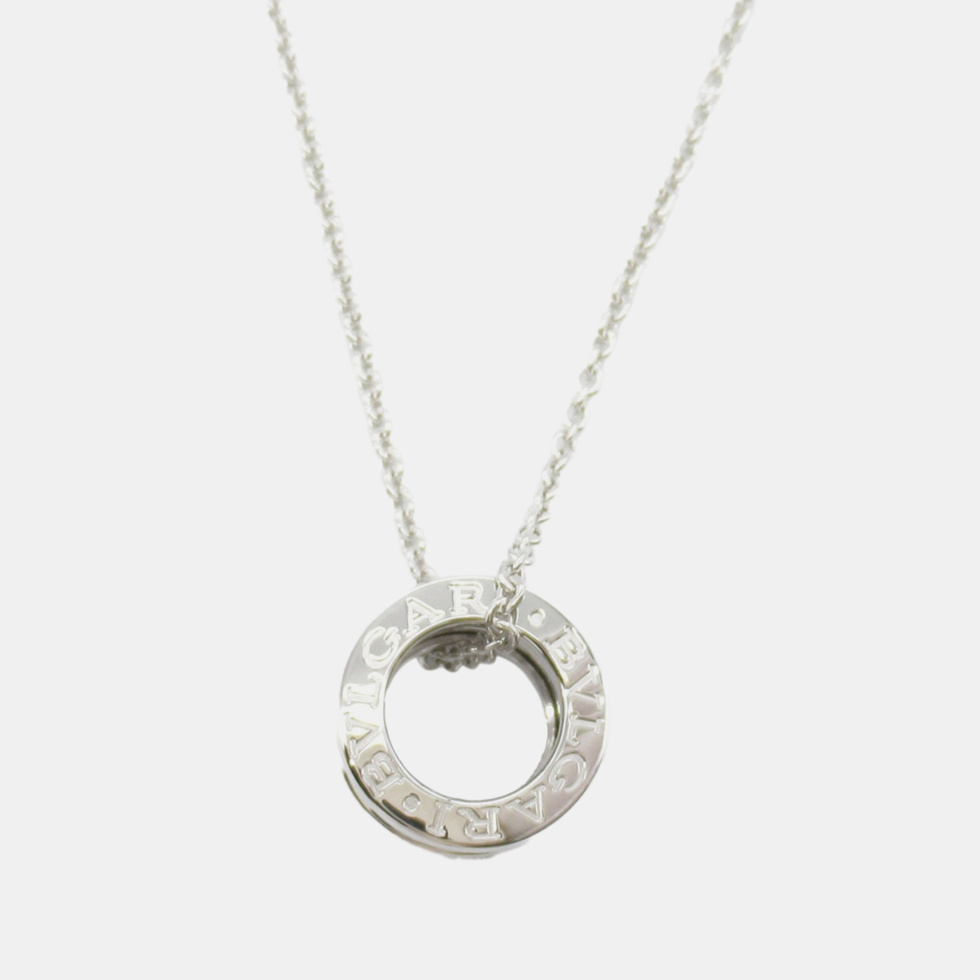 

Bvlgari 18K White Gold Small B.zero1 Pendant Necklace