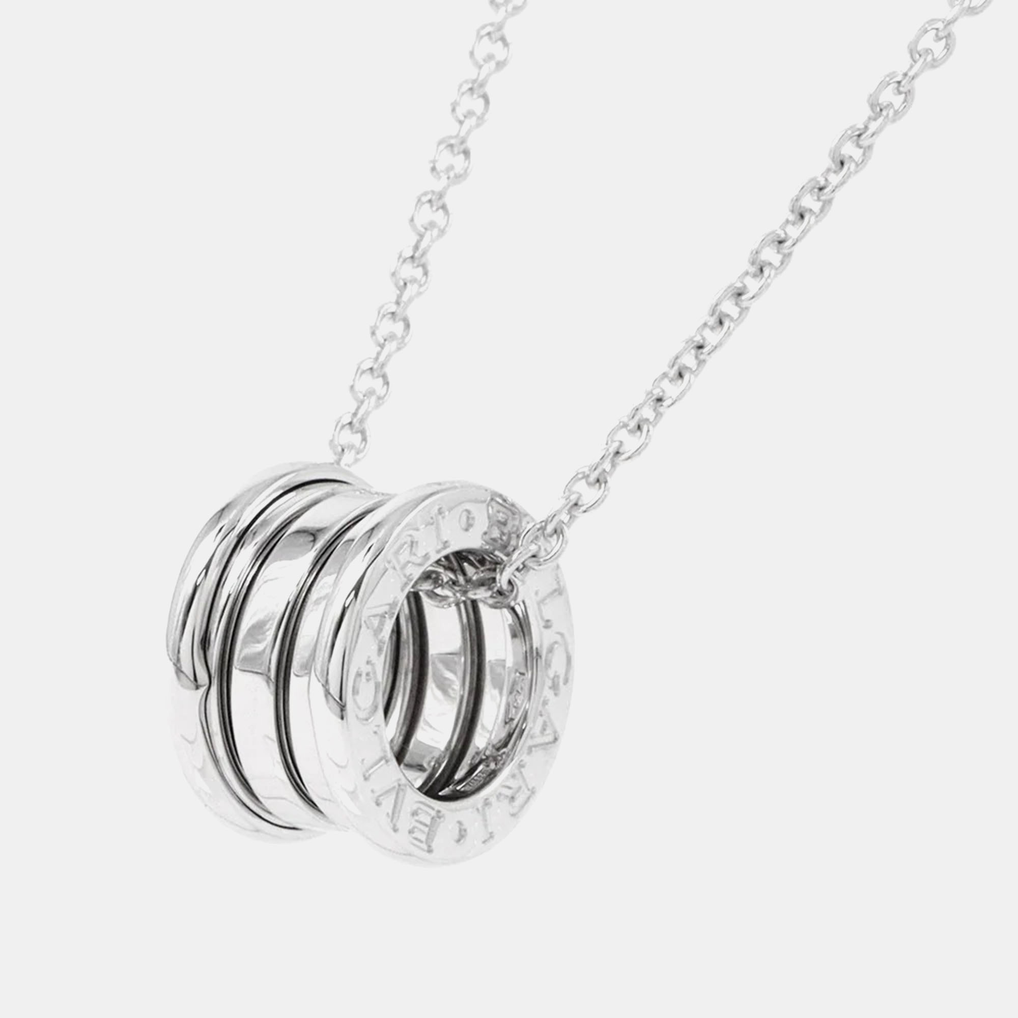 

Bvlgari 18K White Gold B.Zero1 Pendant Necklace