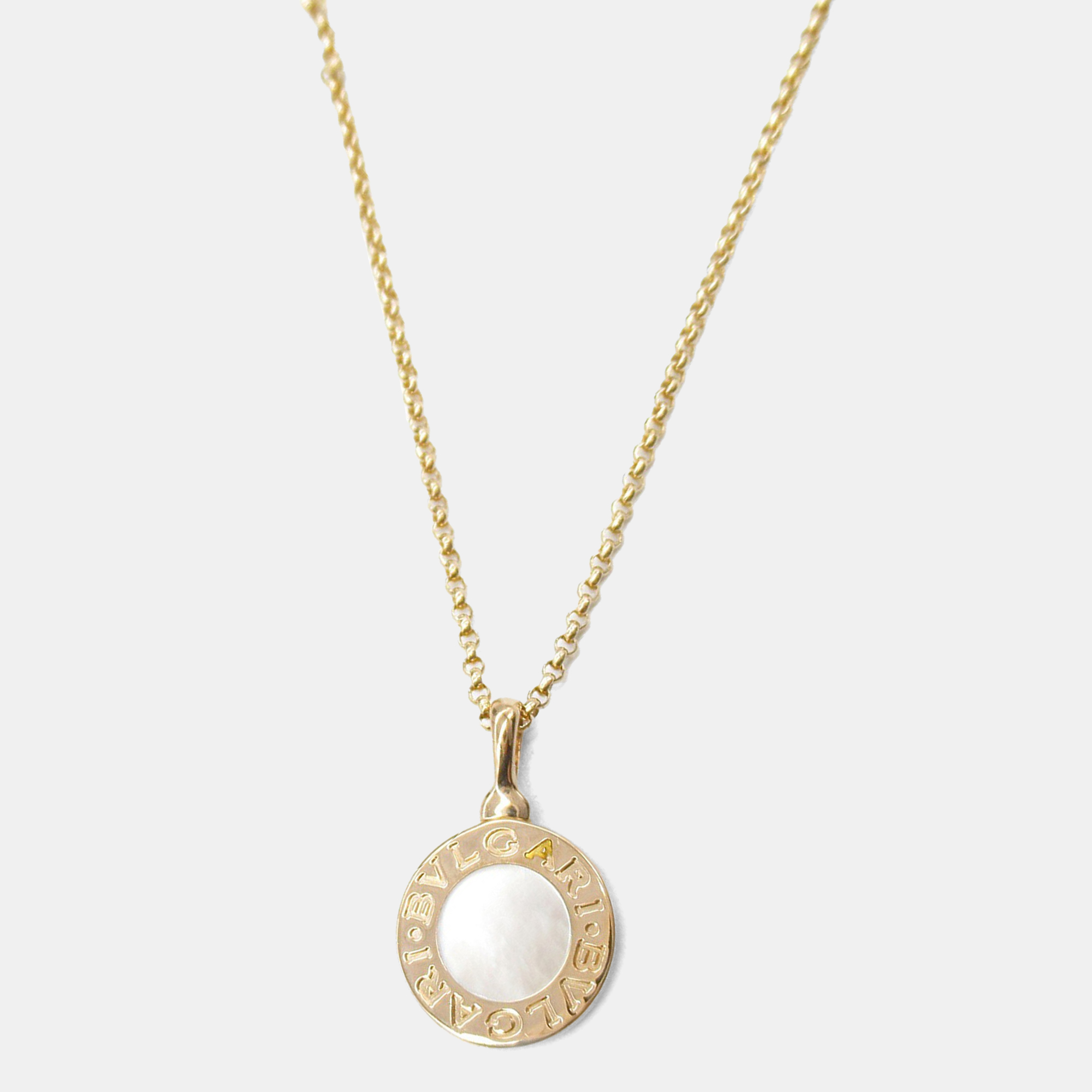 

Bvlgari 18K Pink Rose Gold Mother Of Pearl Necklace