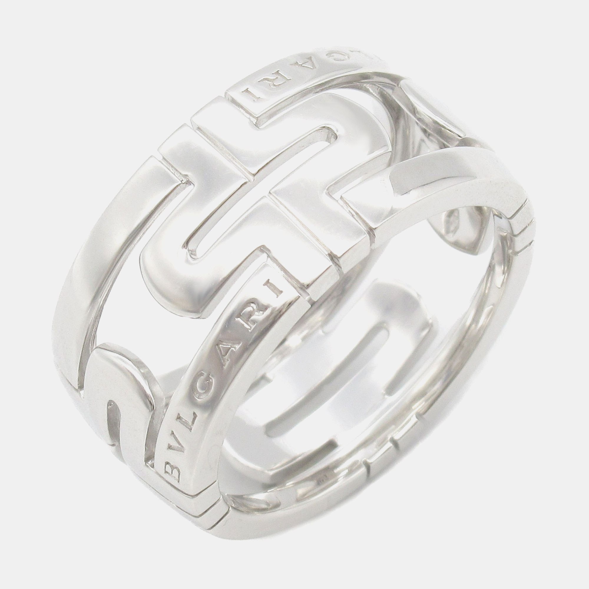 

Bvlgari Parentesi 18K White Gold Band Ring EU 62