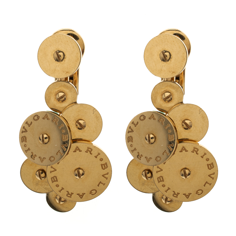Bvlgari Cicladi 18k Yellow Gold Drop Earrings