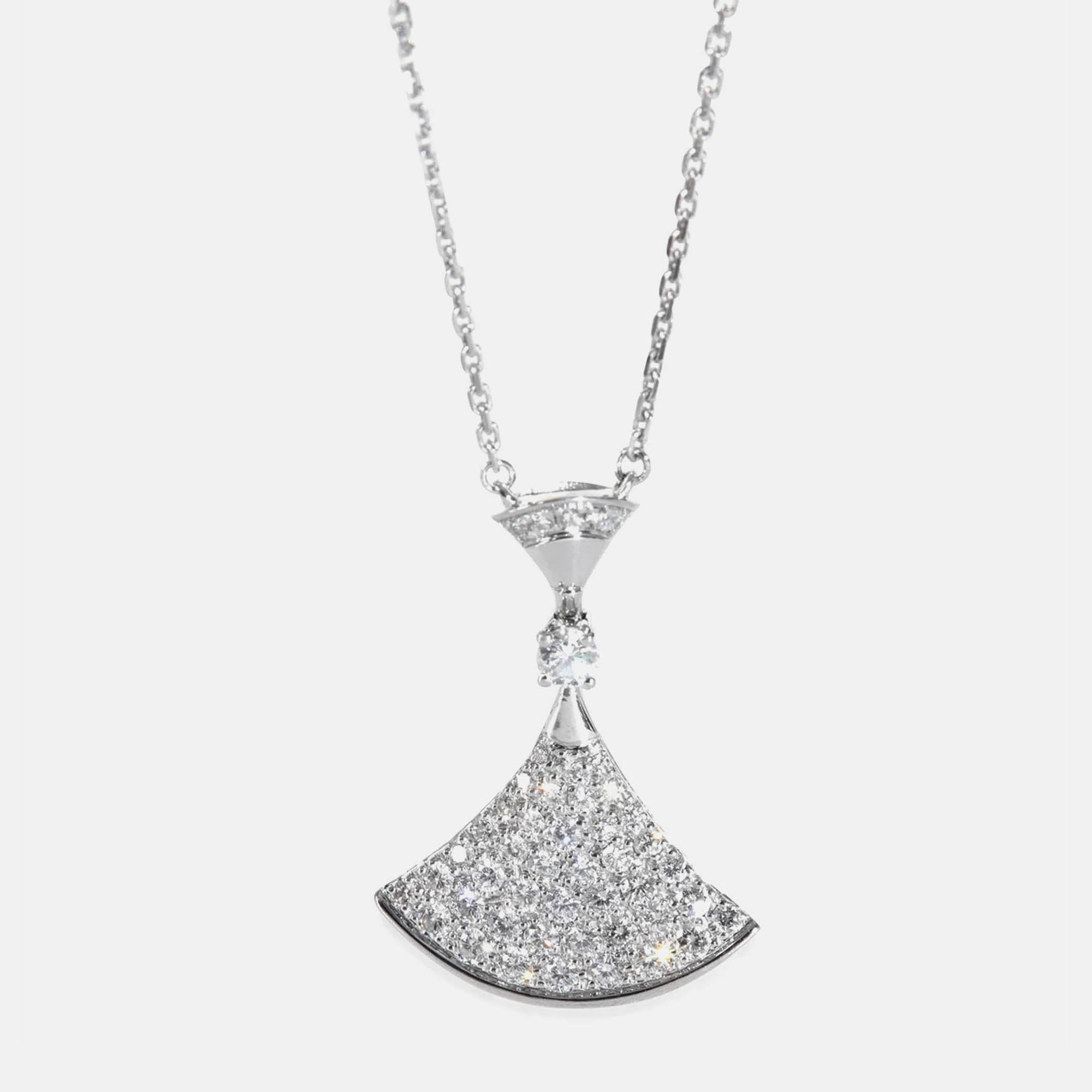 

Bvlgari Divas' Dream 18K White Gold and Diamond Pendant Necklace
