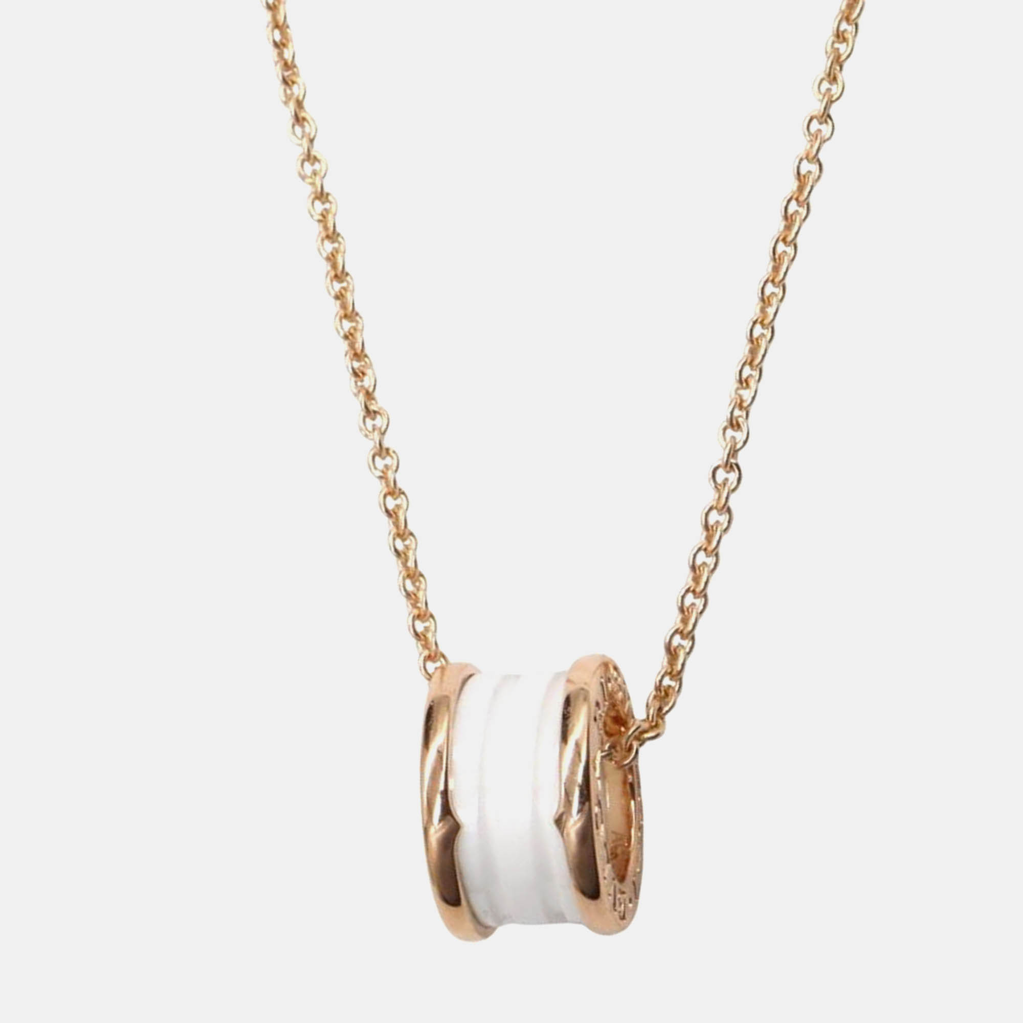 

Bvlgari B.Zero1 18K Rose Gold and Ceramic Pendant Necklace
