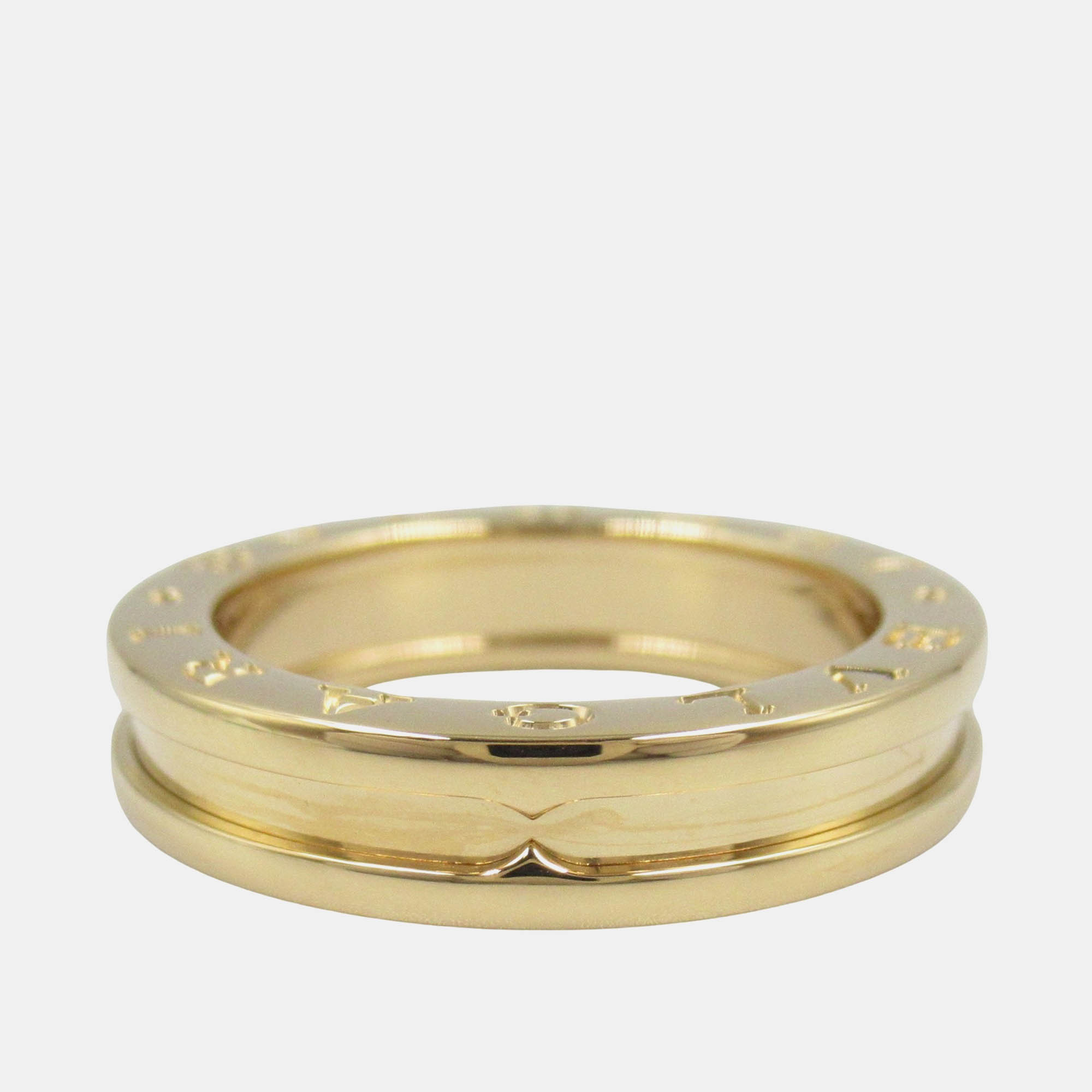 Pre-owned Bvlgari B.zero1 1-band 18k Yellow Gold Ring Eu 54
