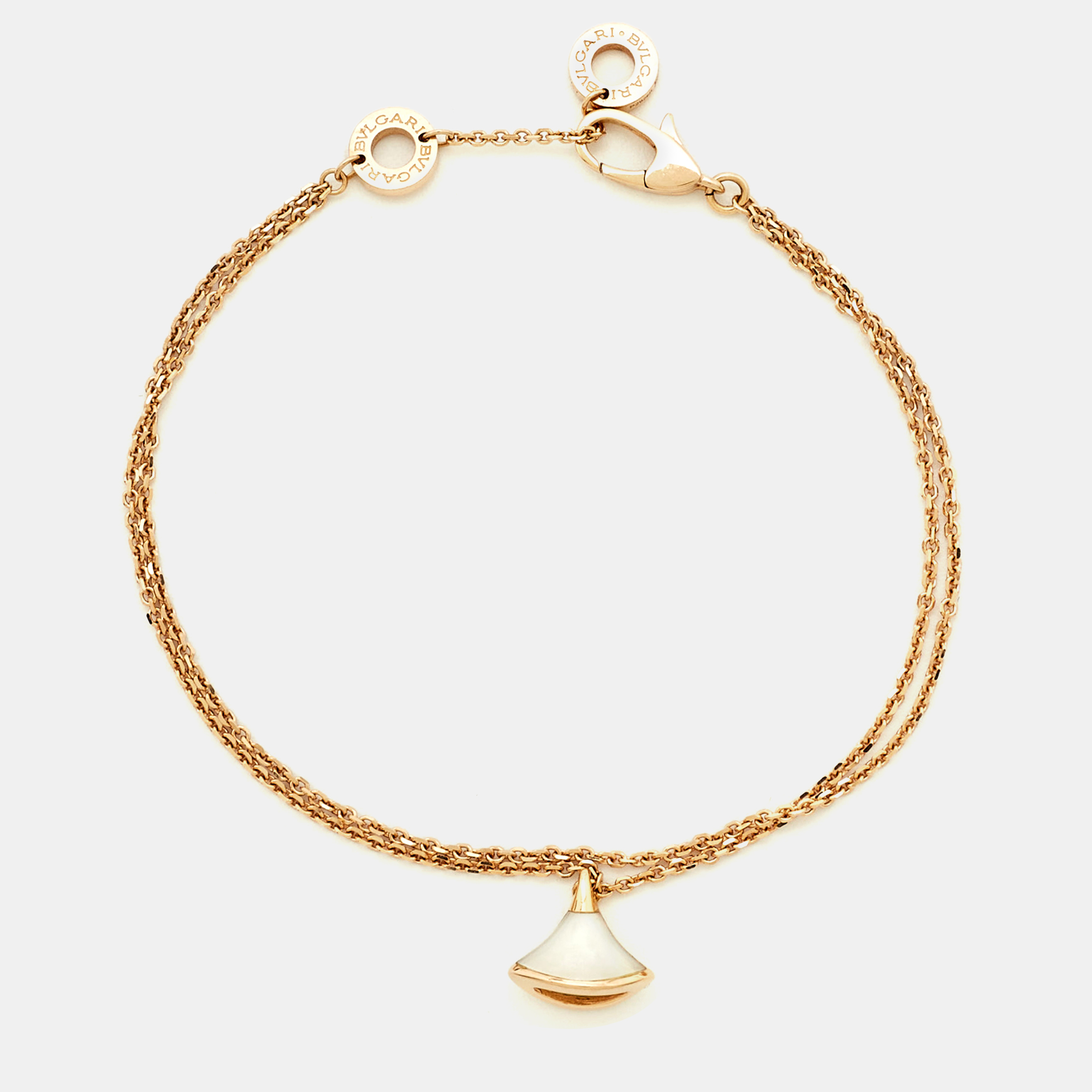 

Bvlgari Divas' Dream Mother of Pearl 18k Rose Gold Bracelet SM