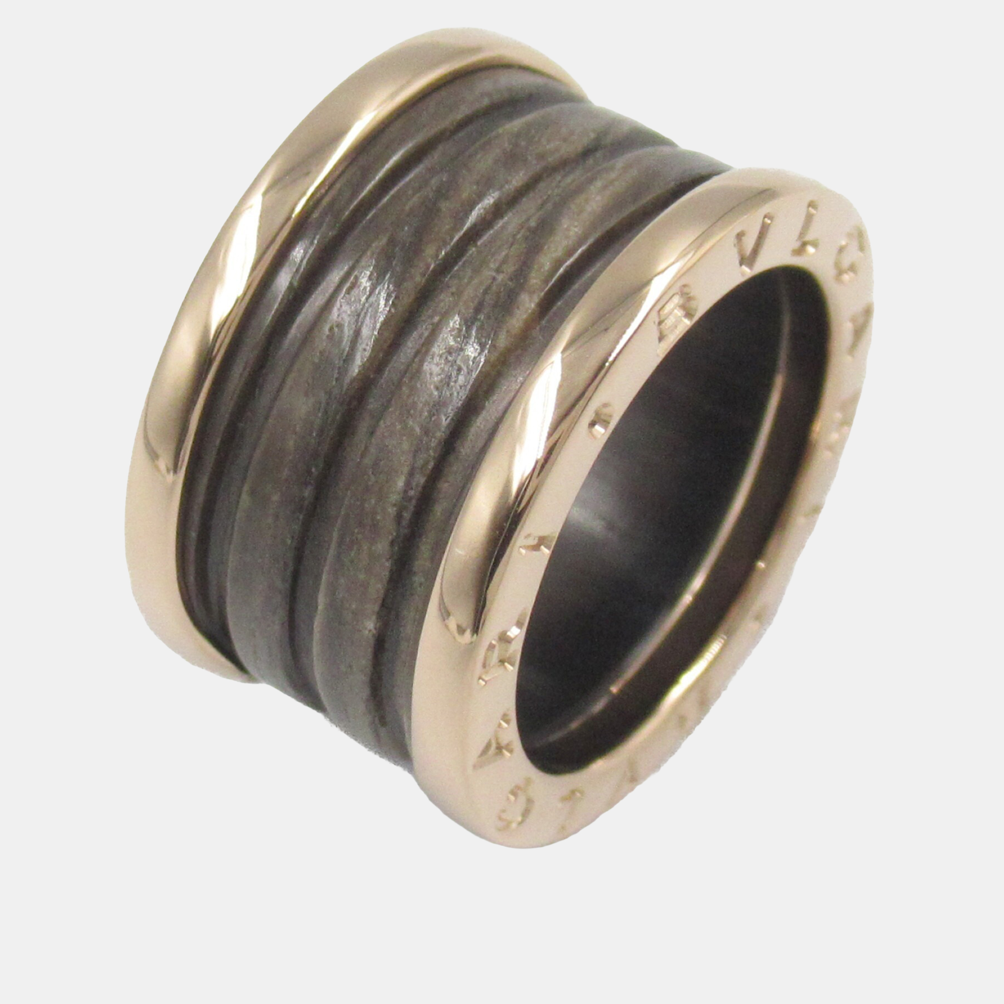 

Bvlgari B.zero1 18K Rose Gold and Ceramic Ring EU