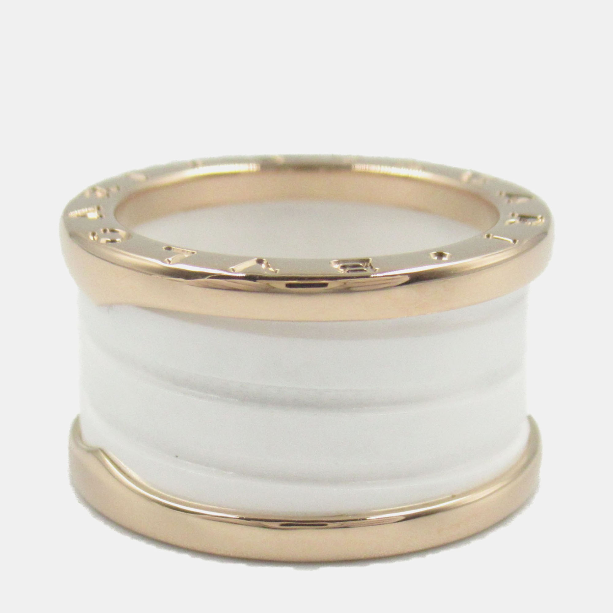 

Bvlgari B.Zero1 18K Rose Gold and Ceramic Band Ring EU