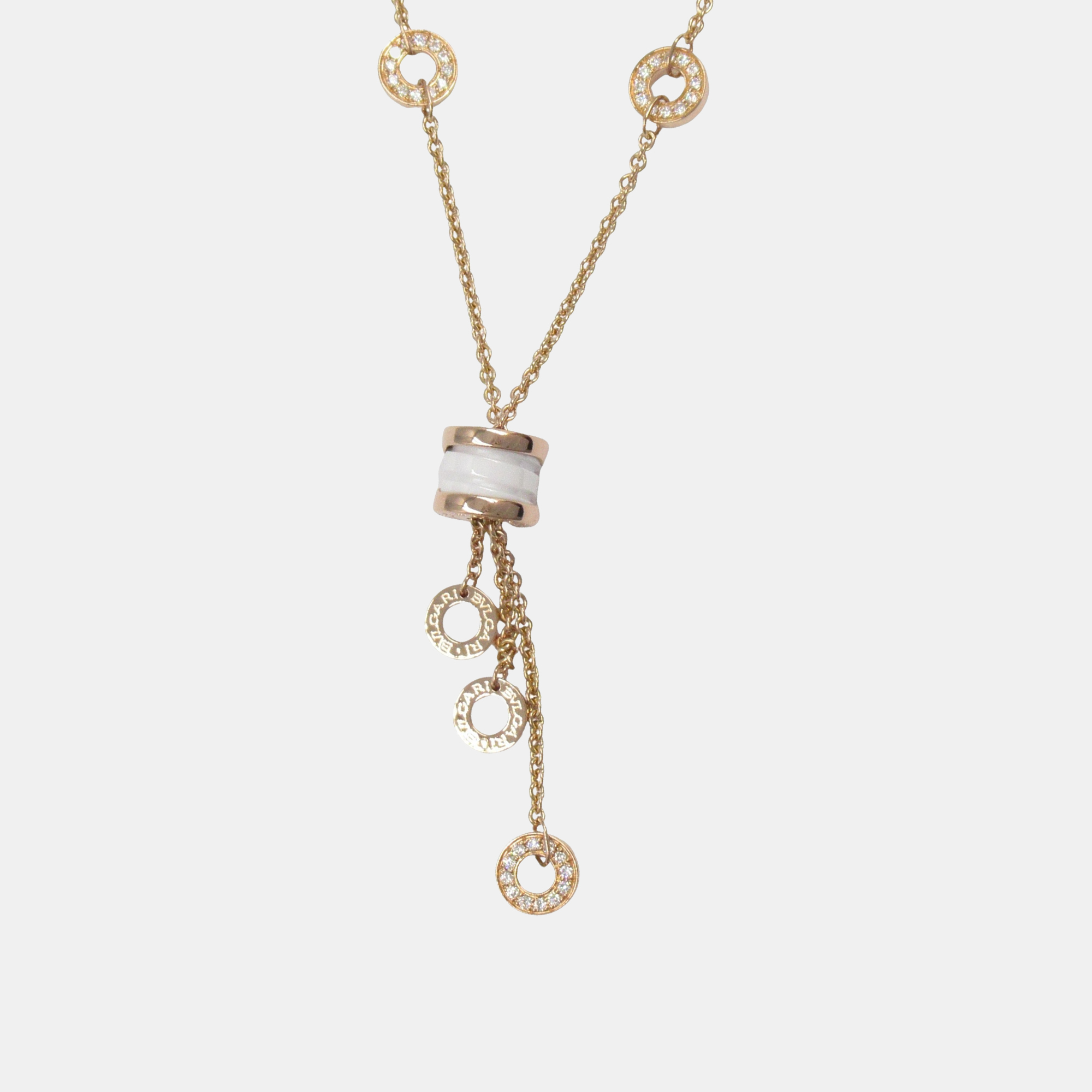 

Bvlgari B.zero1 Diamond 18K Rose Gold and Ceramic Pendant Necklace