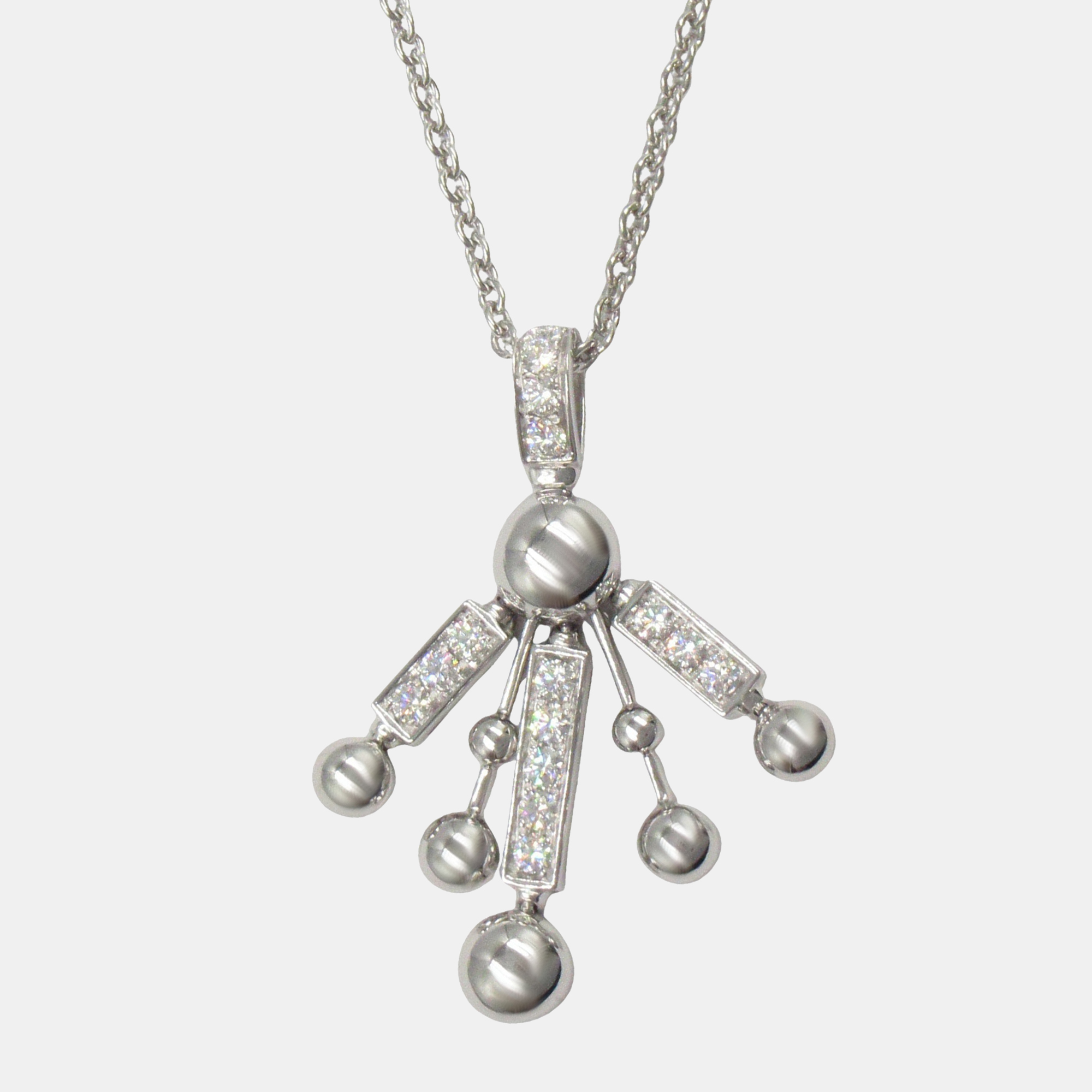

Bvlgari Astrale Fireworks 18K White Gold and Diamond Pendant Necklace