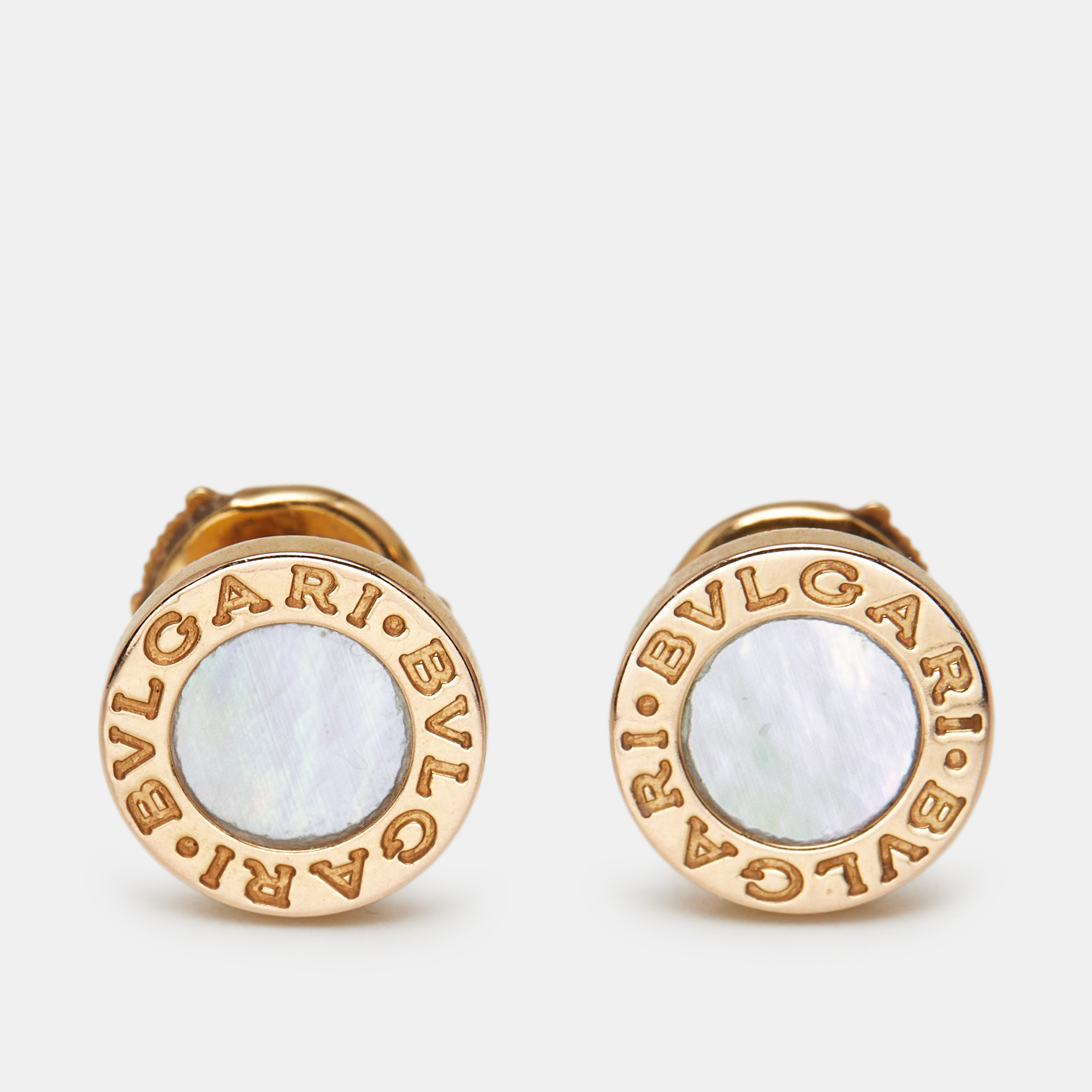 

Bvlgari Bvlgari Bvlgari Mother of Pearl 18k Rose Gold Earrings