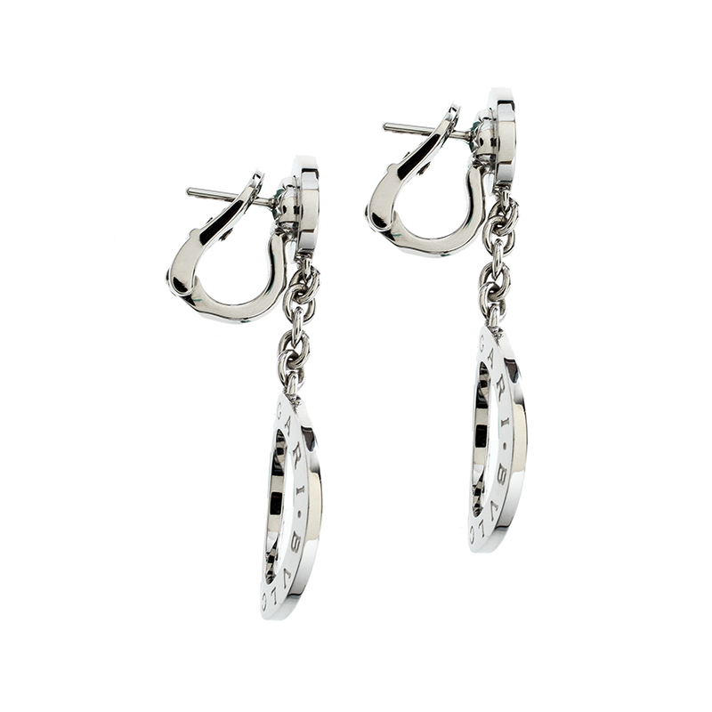 

Bvlgari Diamond 18k White Gold Drop Earrings