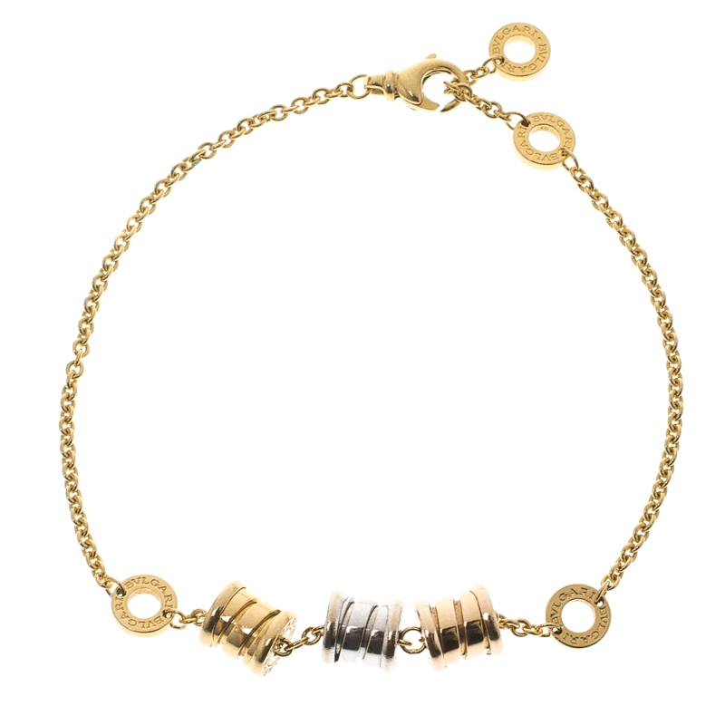 Bvlgari B.zero1 18k Three Tone Gold Element Soft Bracelet Bvlgari | TLC