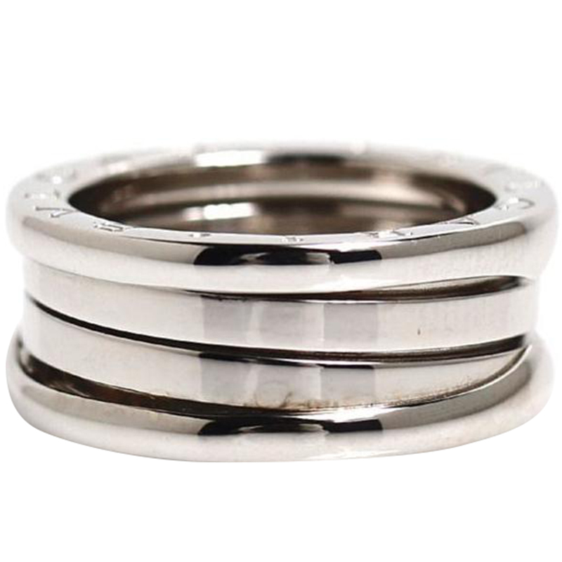 

Bvlgari B.Zero1 3-Band 18K White Gold Ring Size, Silver