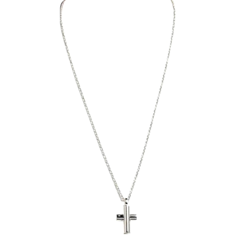 

Bvlgari Latin Cross 18K White Gold Pendant Necklace, Silver