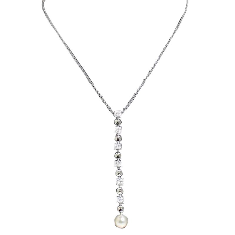 Bvlgari Lucea Pearl Diamond 18K White Gold Necklace Bvlgari | TLC