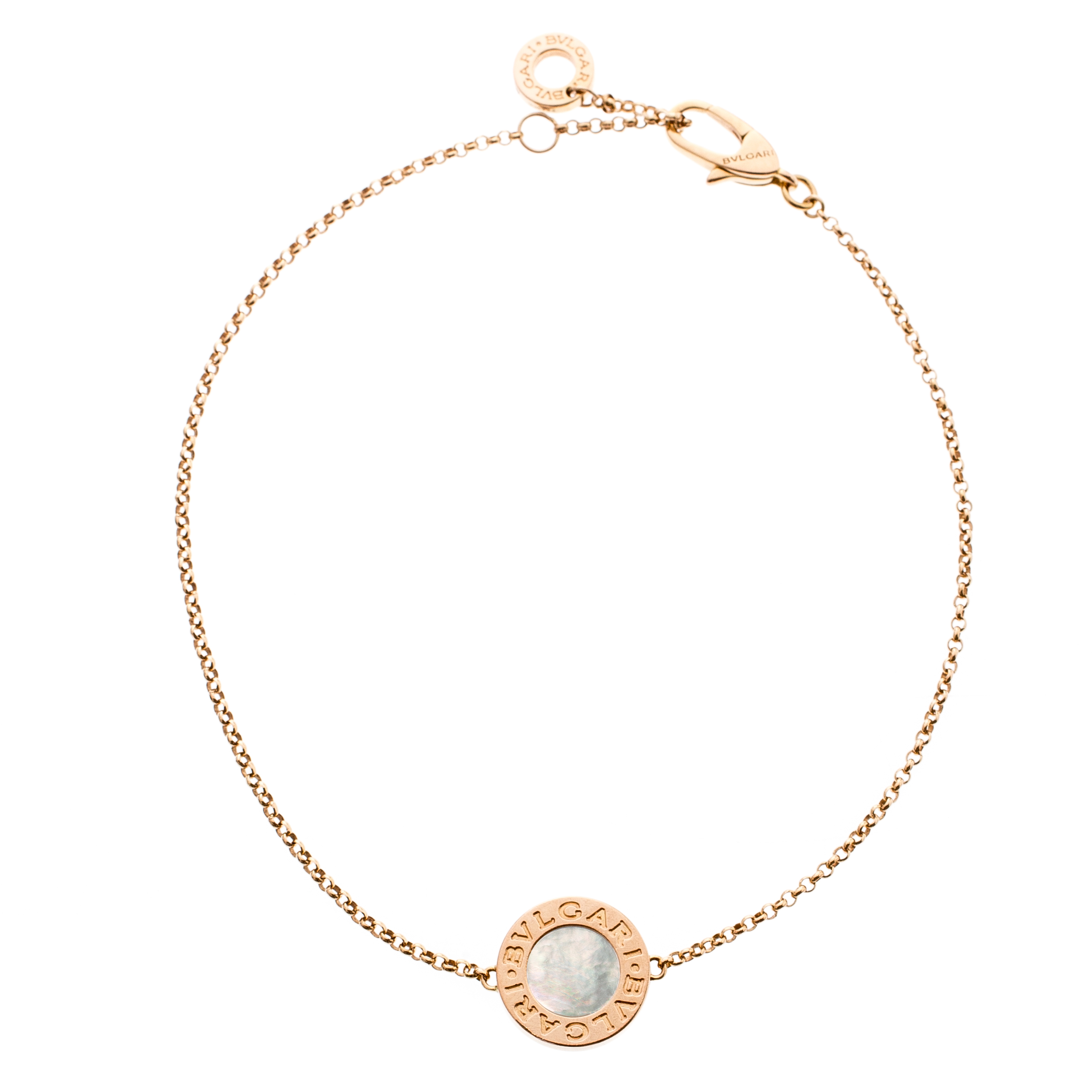 Bvlgari Bvlgari Mother of Pearl 18k Rose Gold Bracelet 